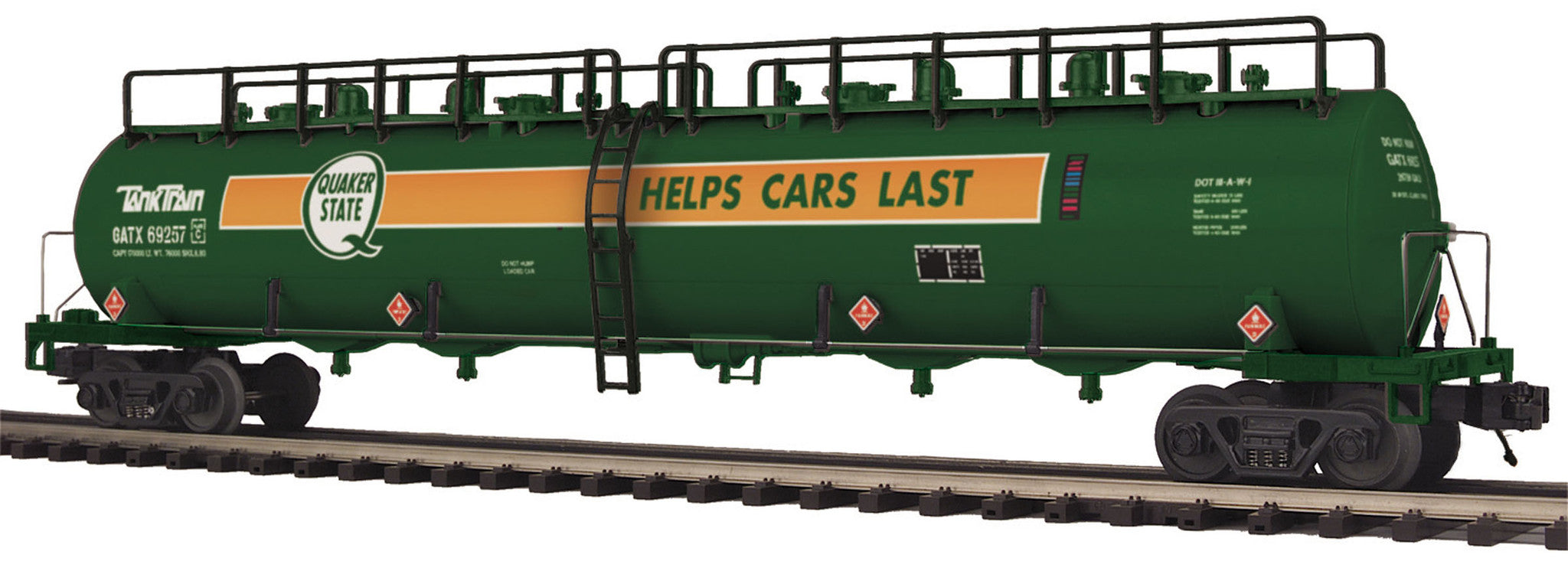 MTH 20-96732 Quaker State #69257- 20K Gallon 4-Compartment Tank-Second hand-M5514