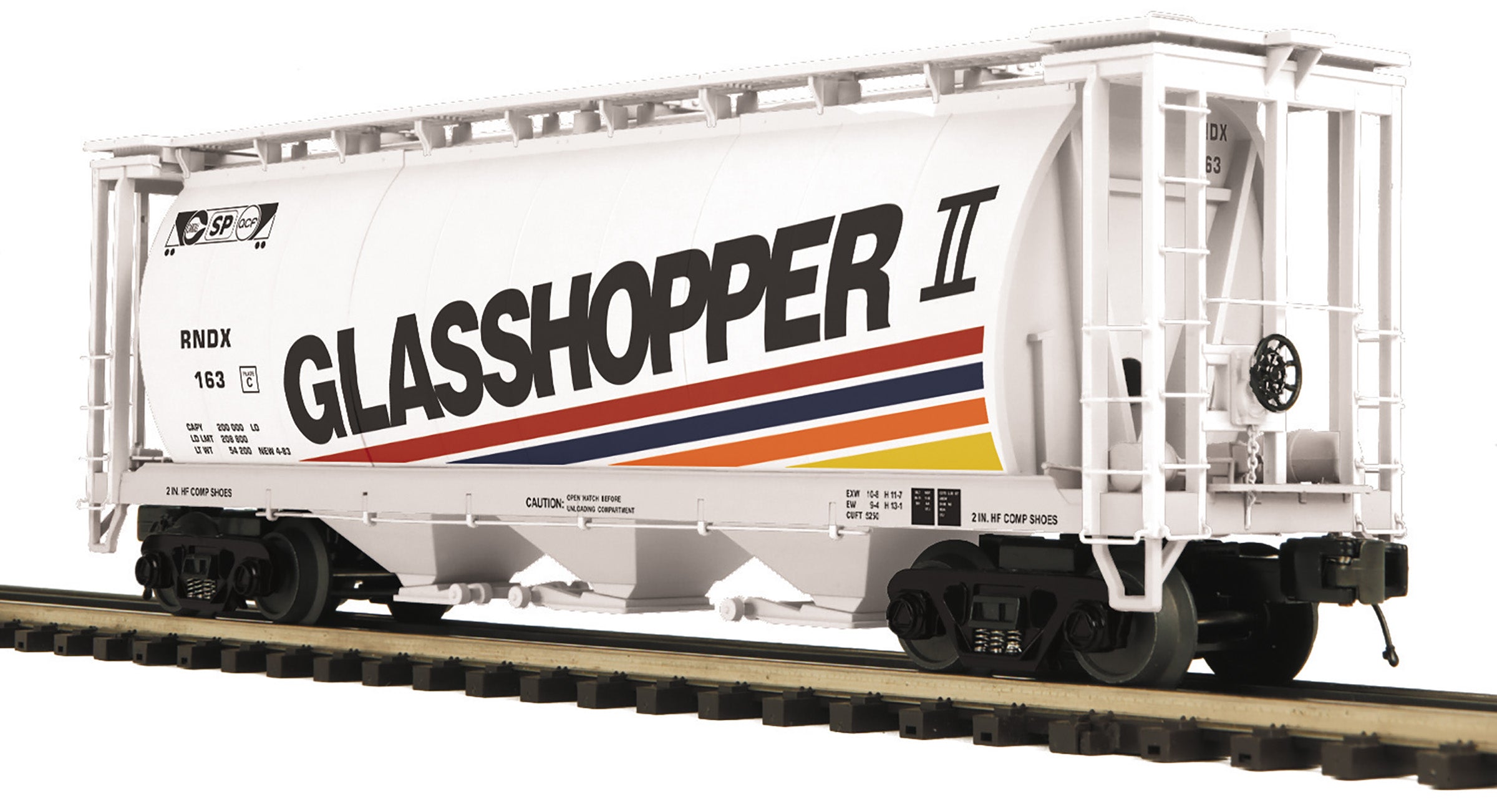 MTH 20-96821 - 3-Bay Cylindrical Hopper Car "Glasshopper"