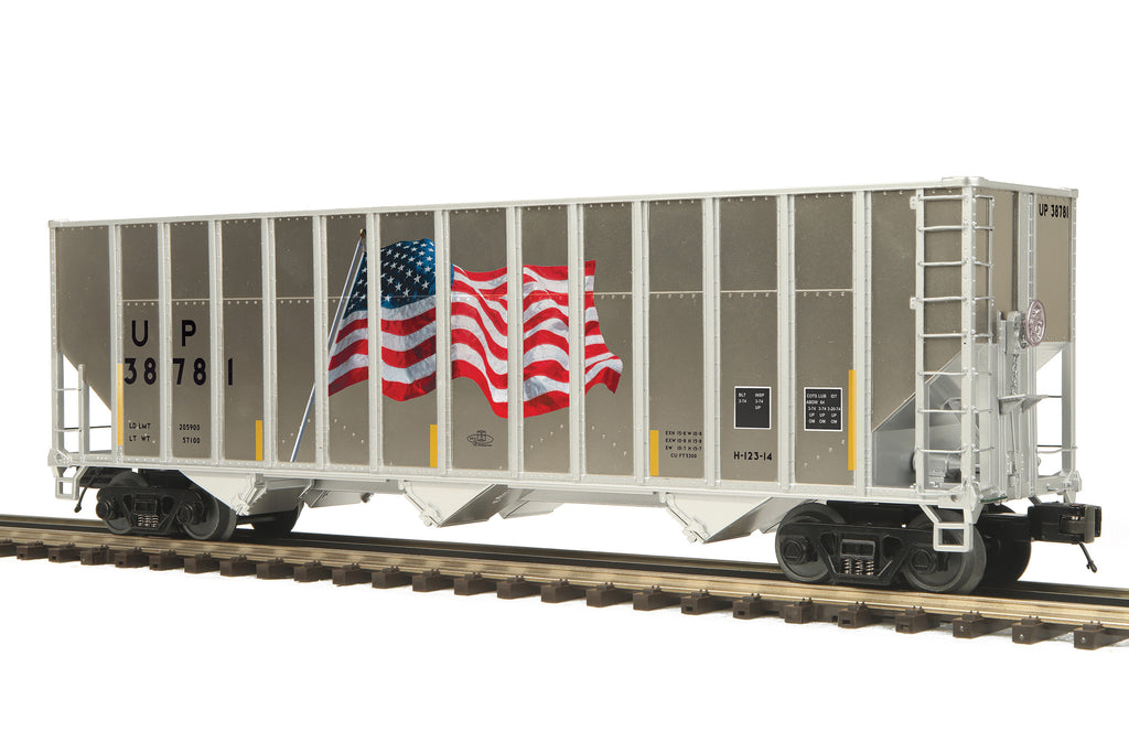 MTH 20-92392 - Coke Hopper Car "Union Pacific" Set #1 (4-Car) Plated