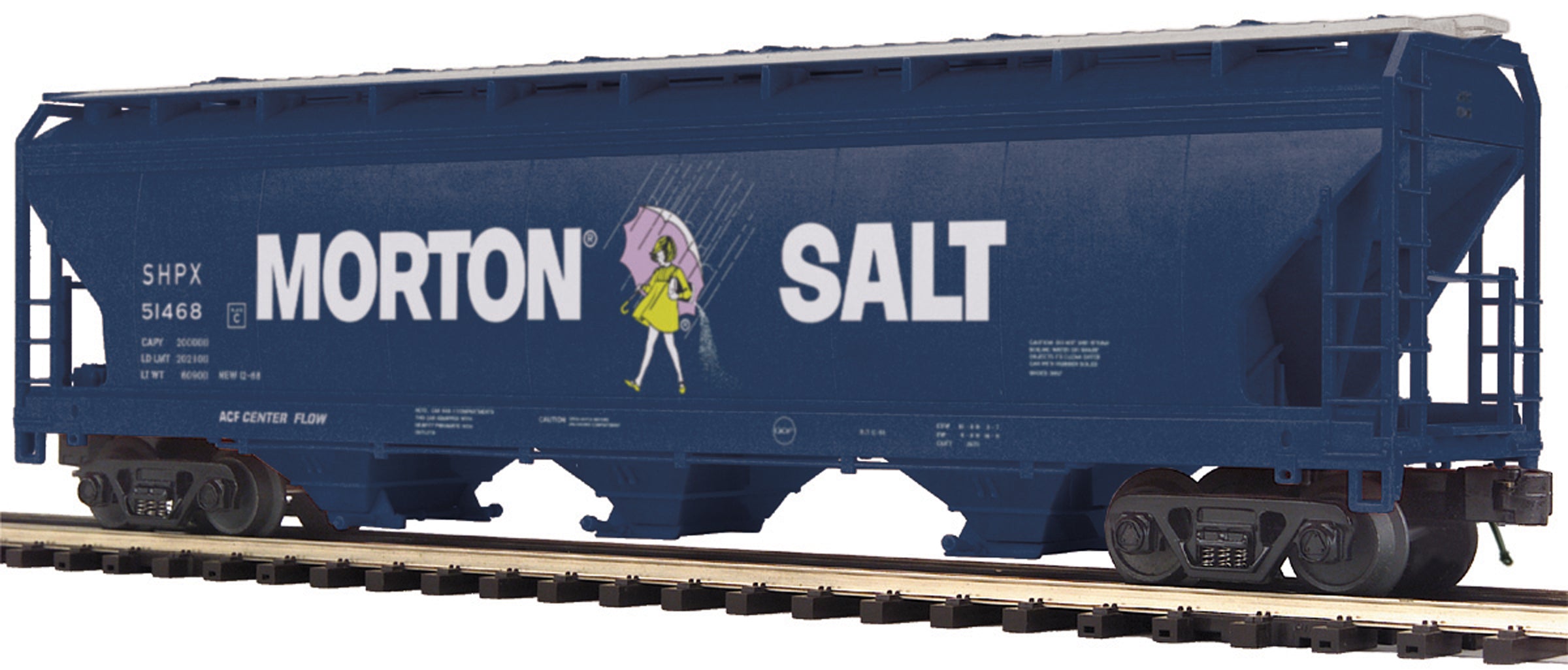 MTH 20-97873 Morton Salt #51469 -3 Bay Centerflow Hopper-Second hand-M5357