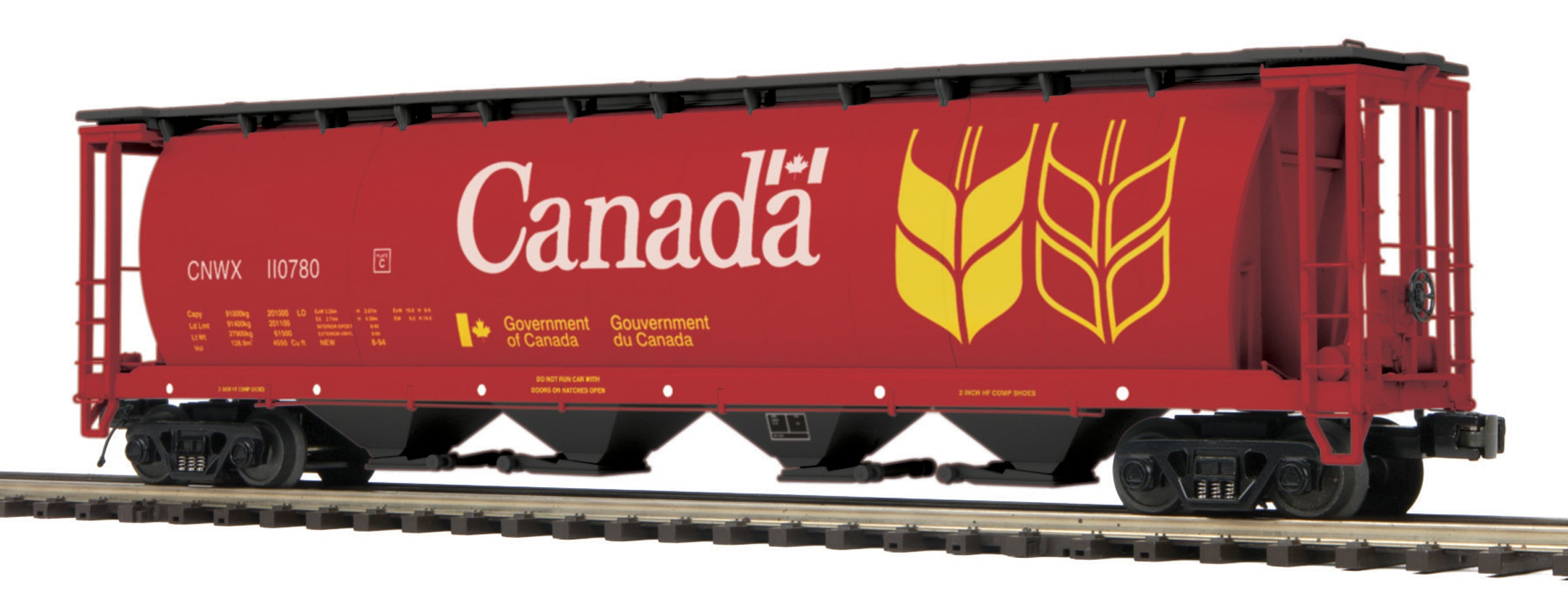 MTH 20-92146 Canadian National 100-Ton Covered Hopper 6 Car Set-Second hand-M5243