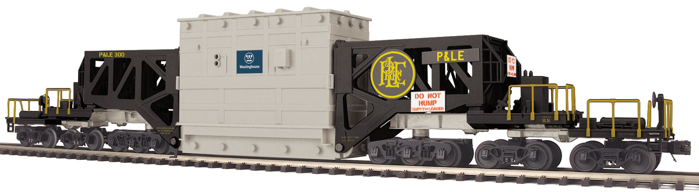 MTH 20-98978 Pittsburgh & Lake Erie #300 Schnabel Flatcar-Second hand-M2658