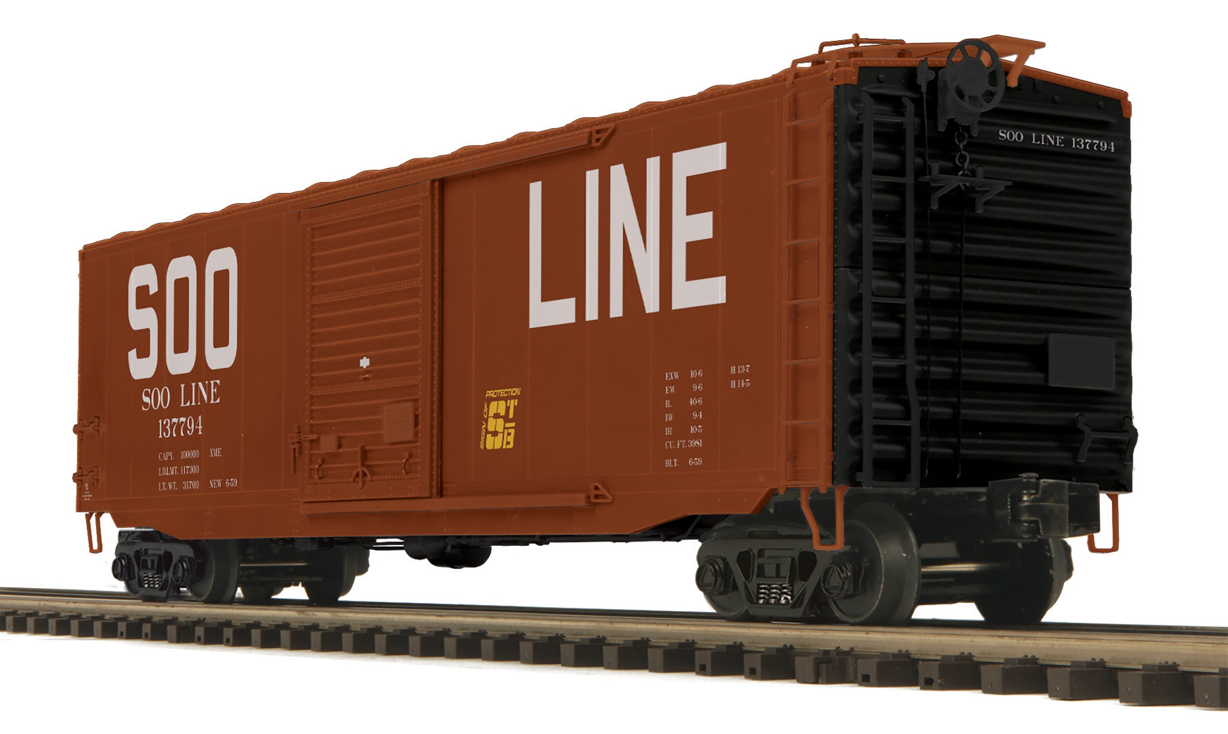 MTH 20-99448 - 50’ Ps-1 Box Car "SOO Line" #137794 (Brown) - Custom Run for MrMuffin'sTrains