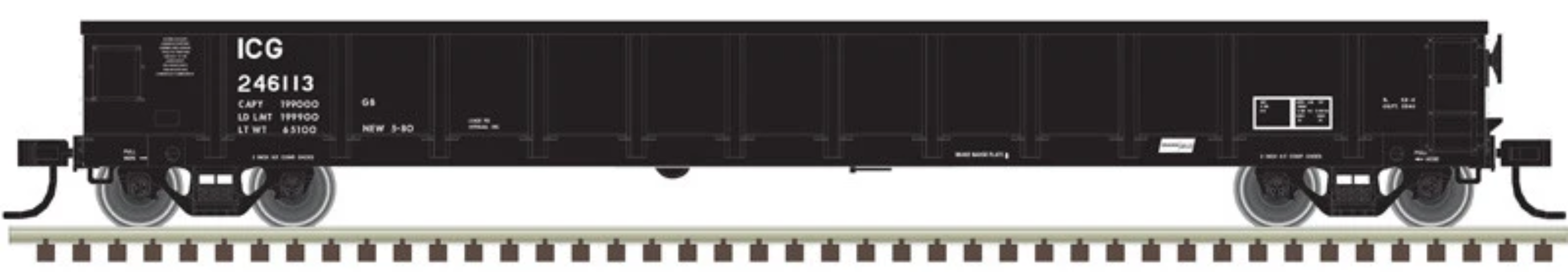 Atlas HO 20006860 - Trainman - Evans 52' Gondola "Illinois Central Gulf" #246127