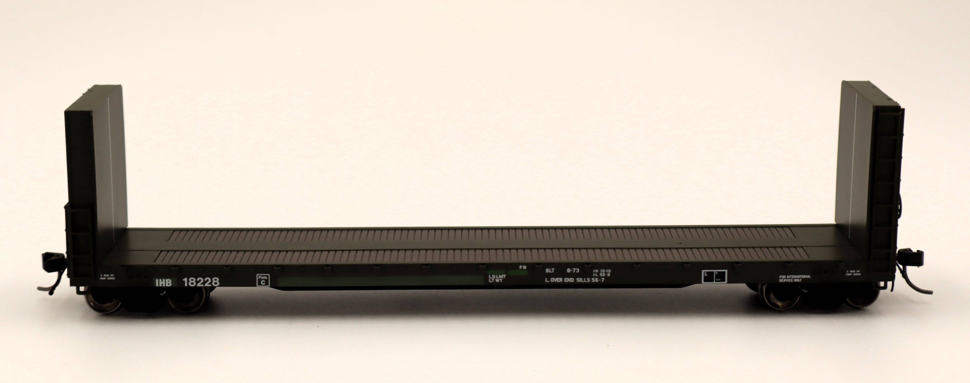 Atlas HO 20007103 - Master - 51'6" Bulkhead Flat Car "Indiana Harbor Belt" #18228