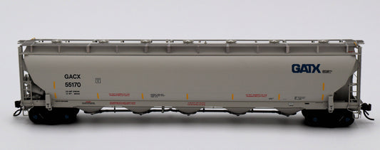 Atlas HO 20007484 - Master - Trinity 5660 PD Covered Hopper "GACX" #55767 (Blue GATX Logo)