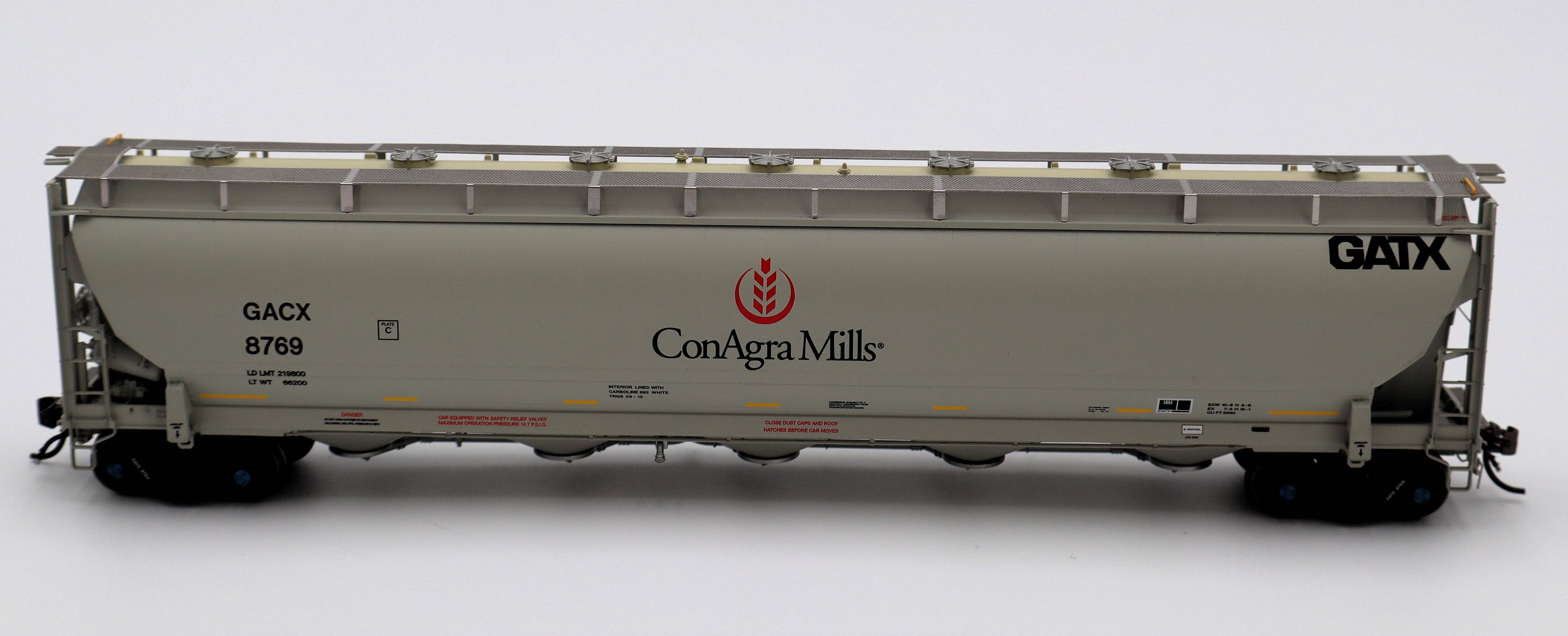 Atlas HO 20007488 - Master Trinity 5660 PD Covered Hopper - 'GACX (ConAgra Mills)' - #8769