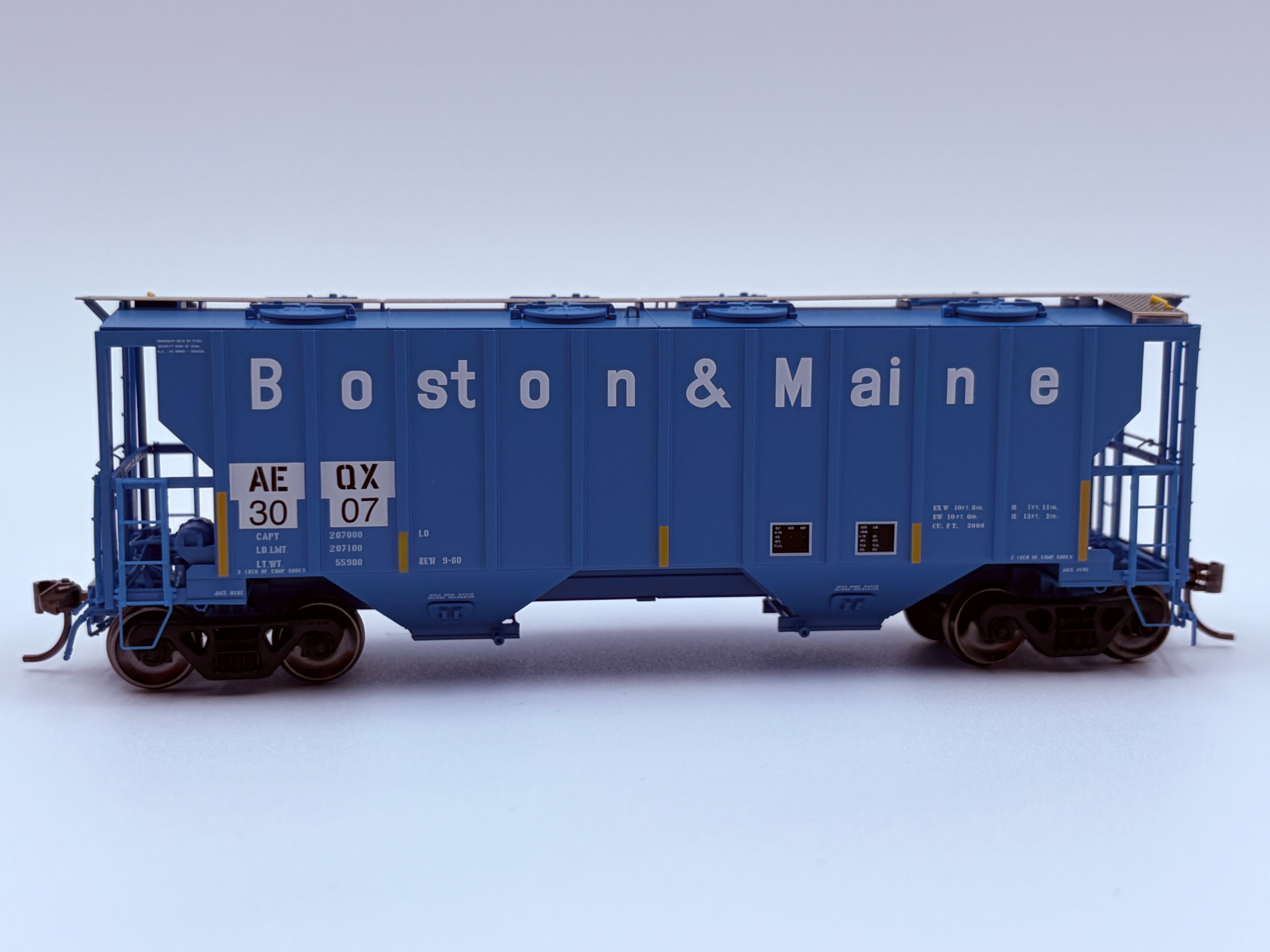 Atlas HO 20007687 - Master Plus - Portec 3000 Covered Hopper "ATEL Leasing" #3017 (AEQX, ex-B&M)