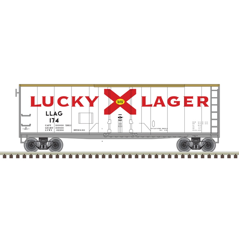 Atlas O 2001142 - Trainman - Pabst Brewing Company - 40' Plug Door Boxcar "Lucky Lager"