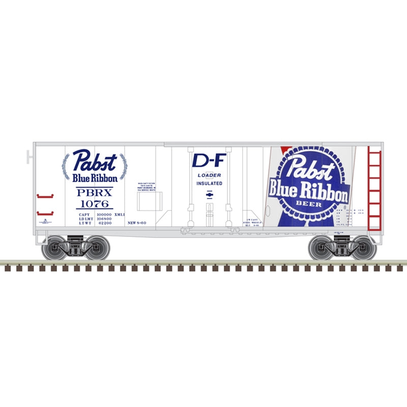 Atlas O 2001194 - Trainman - Pabst Brewing Company - 40' Plug Door Boxcar "Pabst Blue Ribbon" (2-Rail)