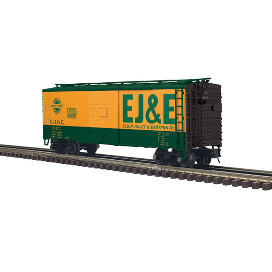 Atlas O 2001294 - Trainman - 40' Sliding Door Boxcar "Elgin, Joliet & Eastern" w/ 8' Door (2-Rail) - MrMuffin'sTrains