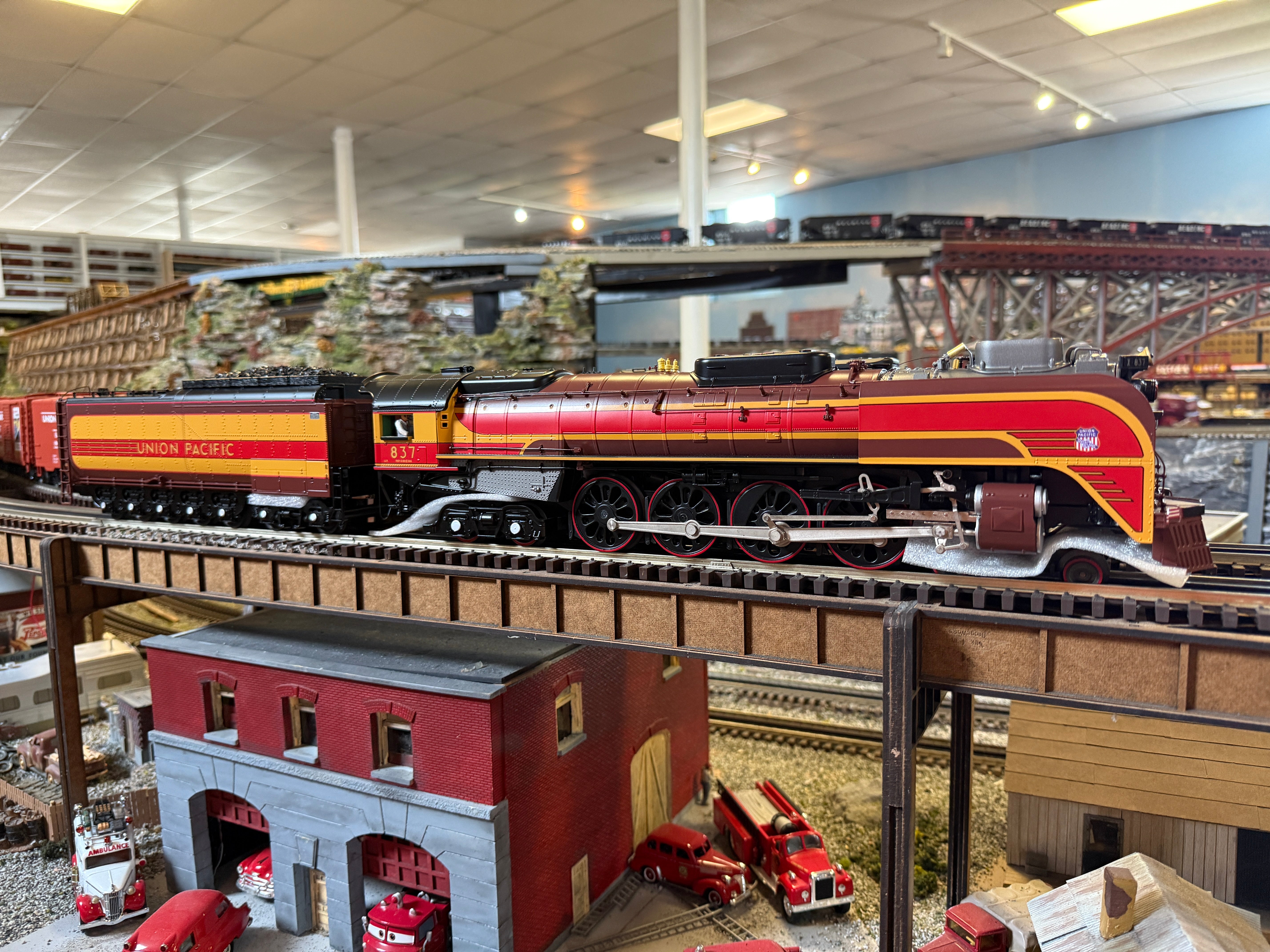 MTH 20-3968-1 - FEF 4-8-4 Northern Steam Engine "Union Pacific" #837 w/ PS3 ('49er Scheme) Coal - Custom Run for MrMuffin'sTrains
