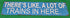 Metal Sign - "There's like, A lot of Trains in Here" (Light Blue)