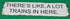 Metal Sign - "There's like, A lot of Trains in Here" (White) - MrMuffin'sTrains