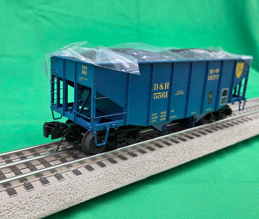 MTH 20-95708 - Premier - 2-Bay Fish Belly Hopper Car "Delaware & Hudson"
