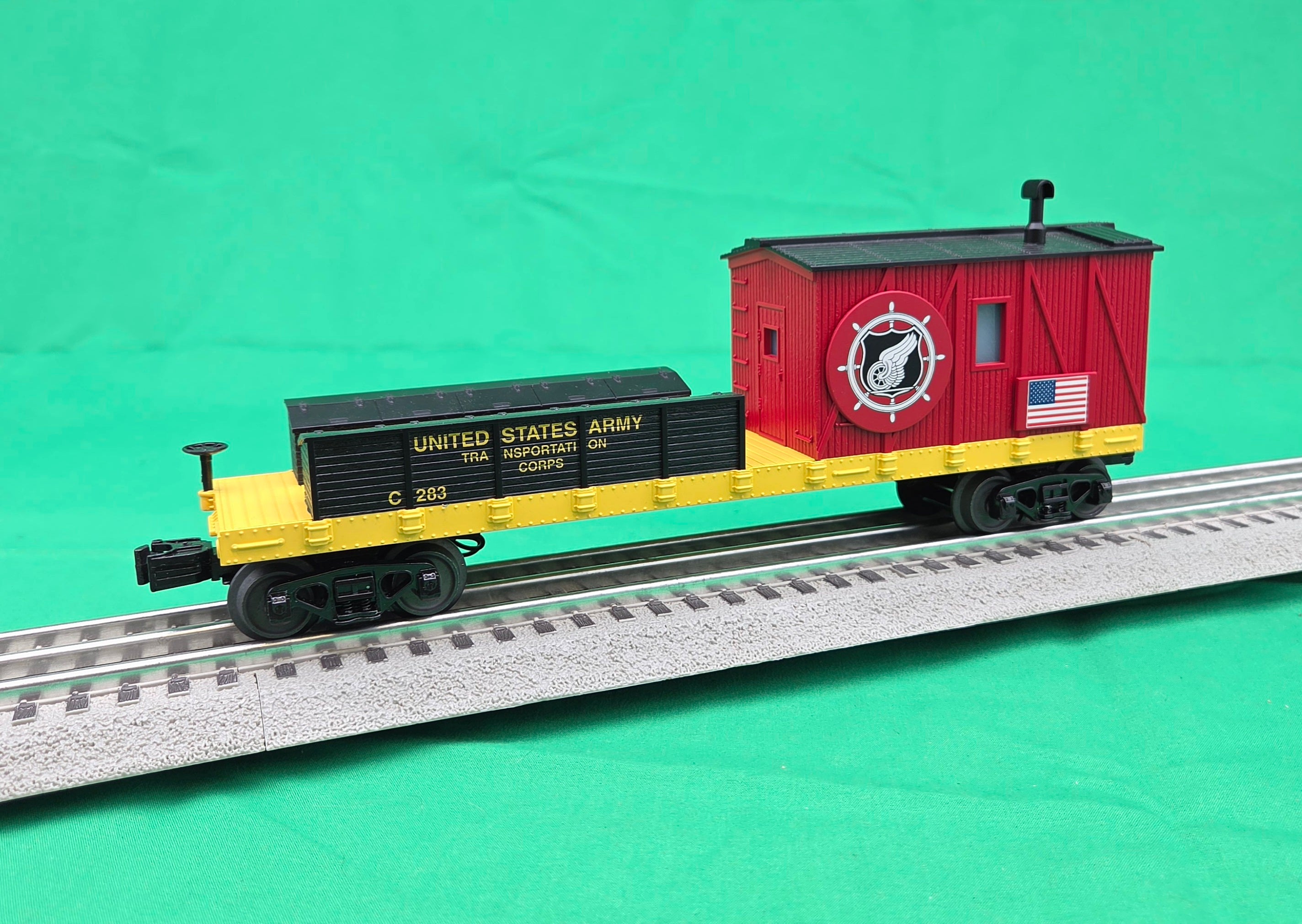 MTH 30-79708 - Crane Tender Car "U.S. Army" #C-283 - MrMuffin'sTrains