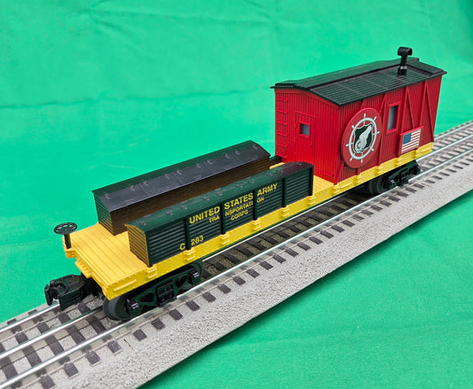 MTH 30-79708 - Crane Tender Car "U.S. Army" #C-283 - MrMuffin'sTrains