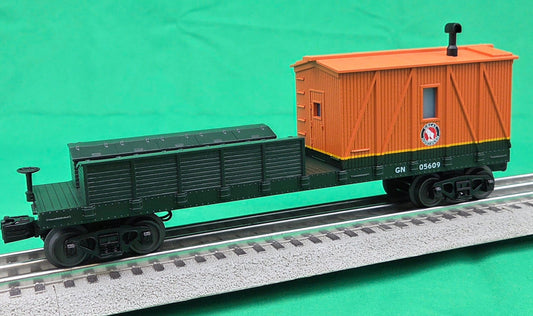 MTH 30-79710 - Crane Tender Car "Great Northern" #05609 - MrMuffin'sTrains