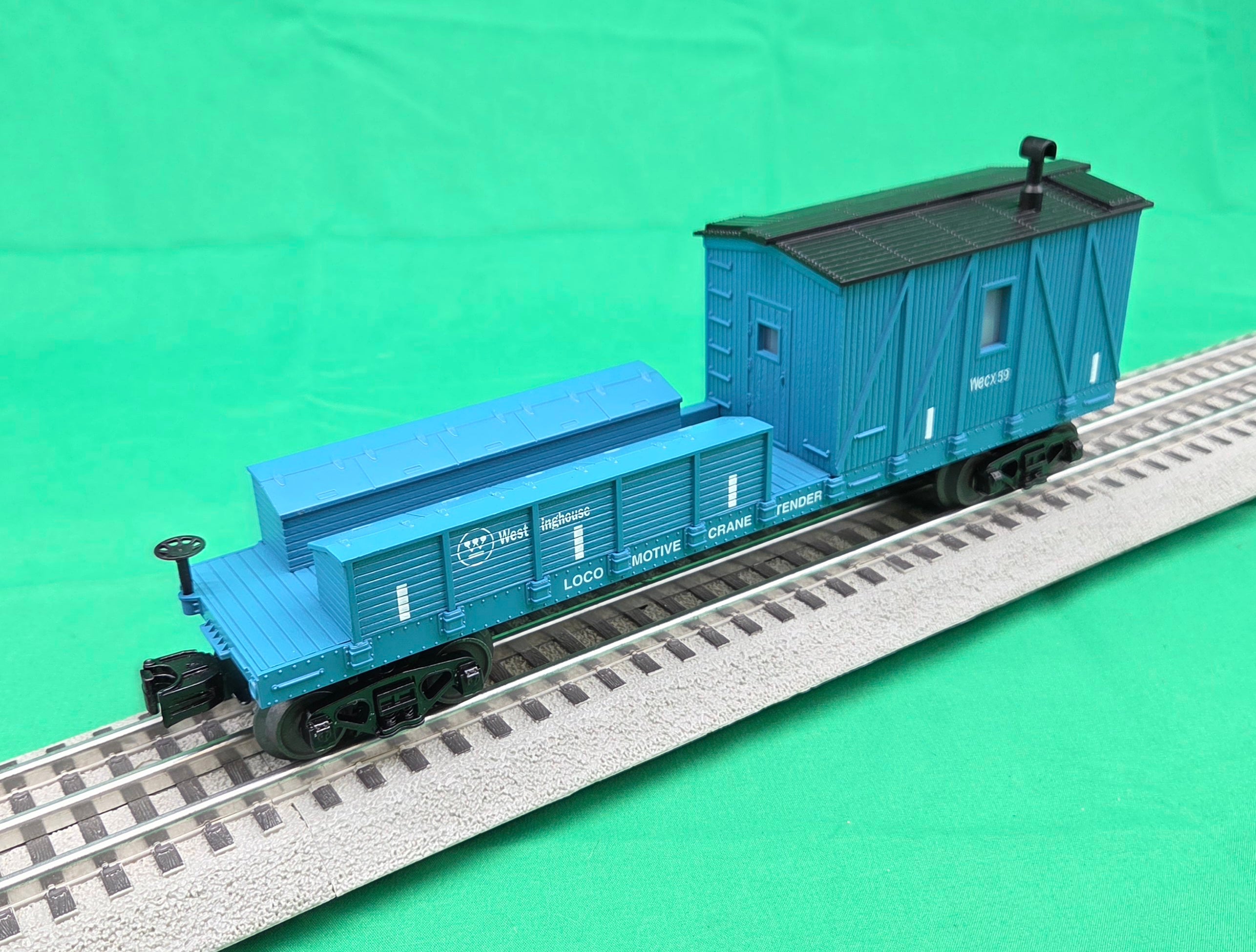 MTH 30-79714 - Crane Tender Car "Westinghouse" #59 - MrMuffin'sTrains