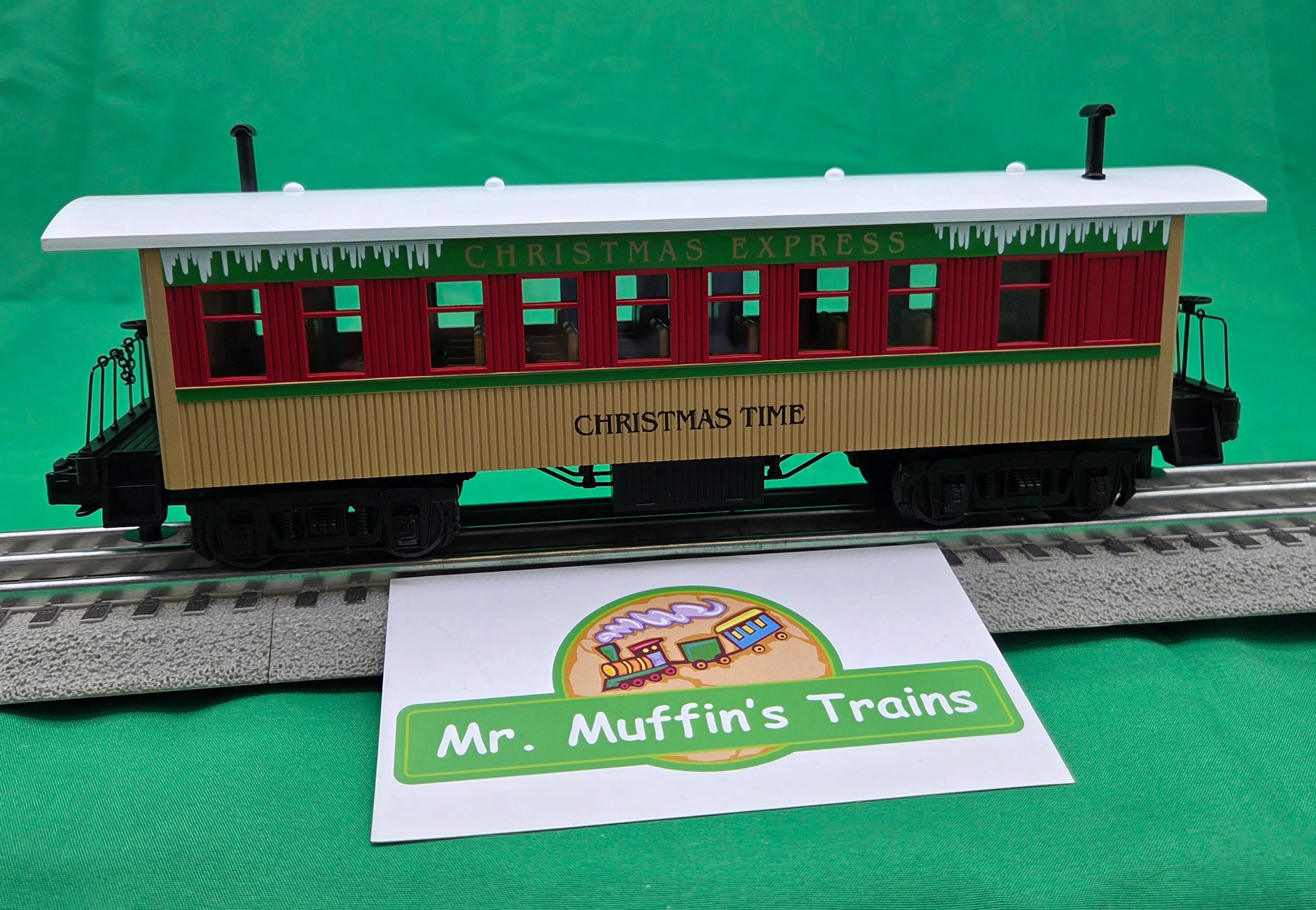 MTH 4-6-0 Ten Wheeler Steam Engine & Passenger Set "Christmas" - Custom Run for MrMuffin'sTrains