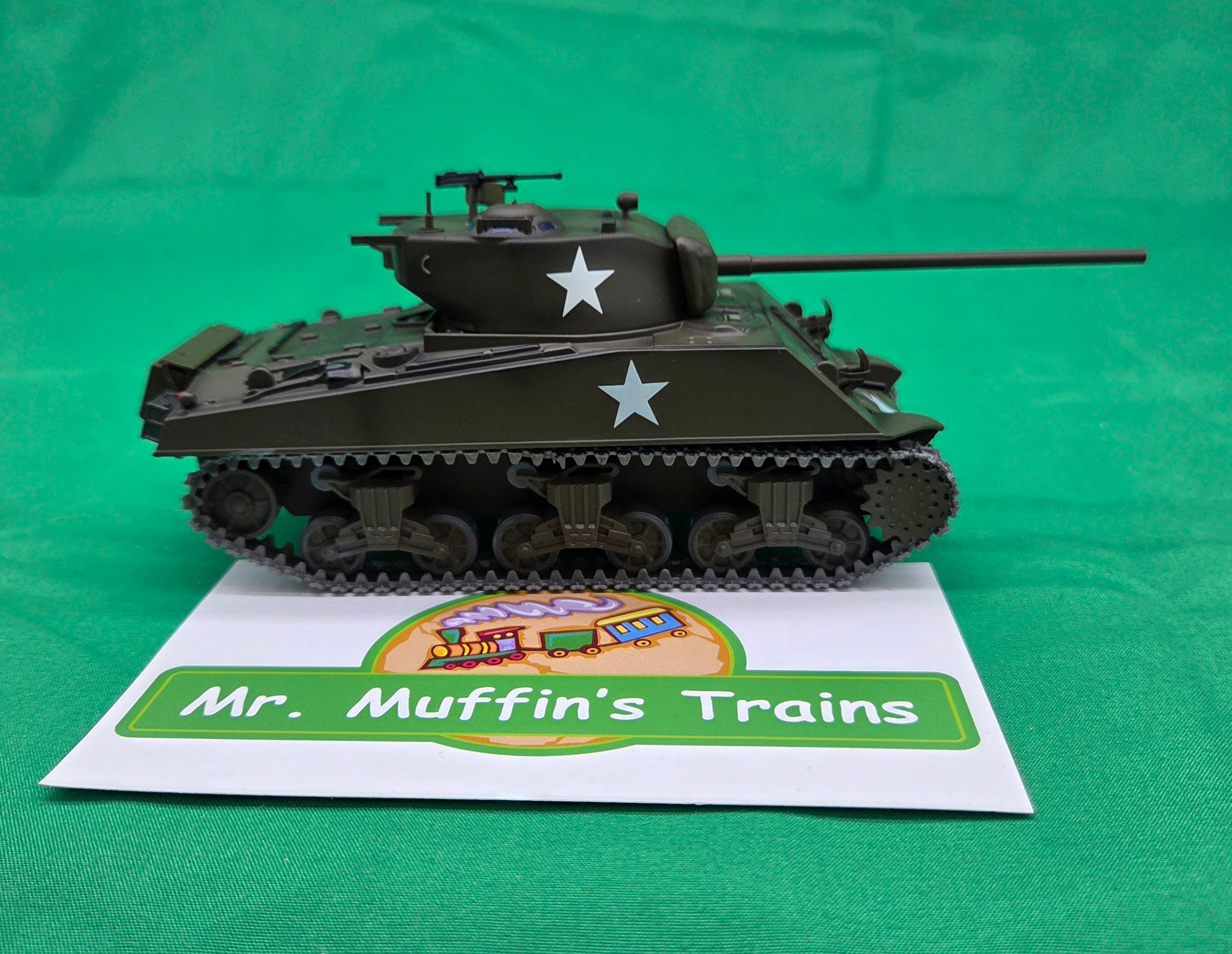 MTH - M4 Sherman Tank (Green) Late WWII - 1/48 Scale