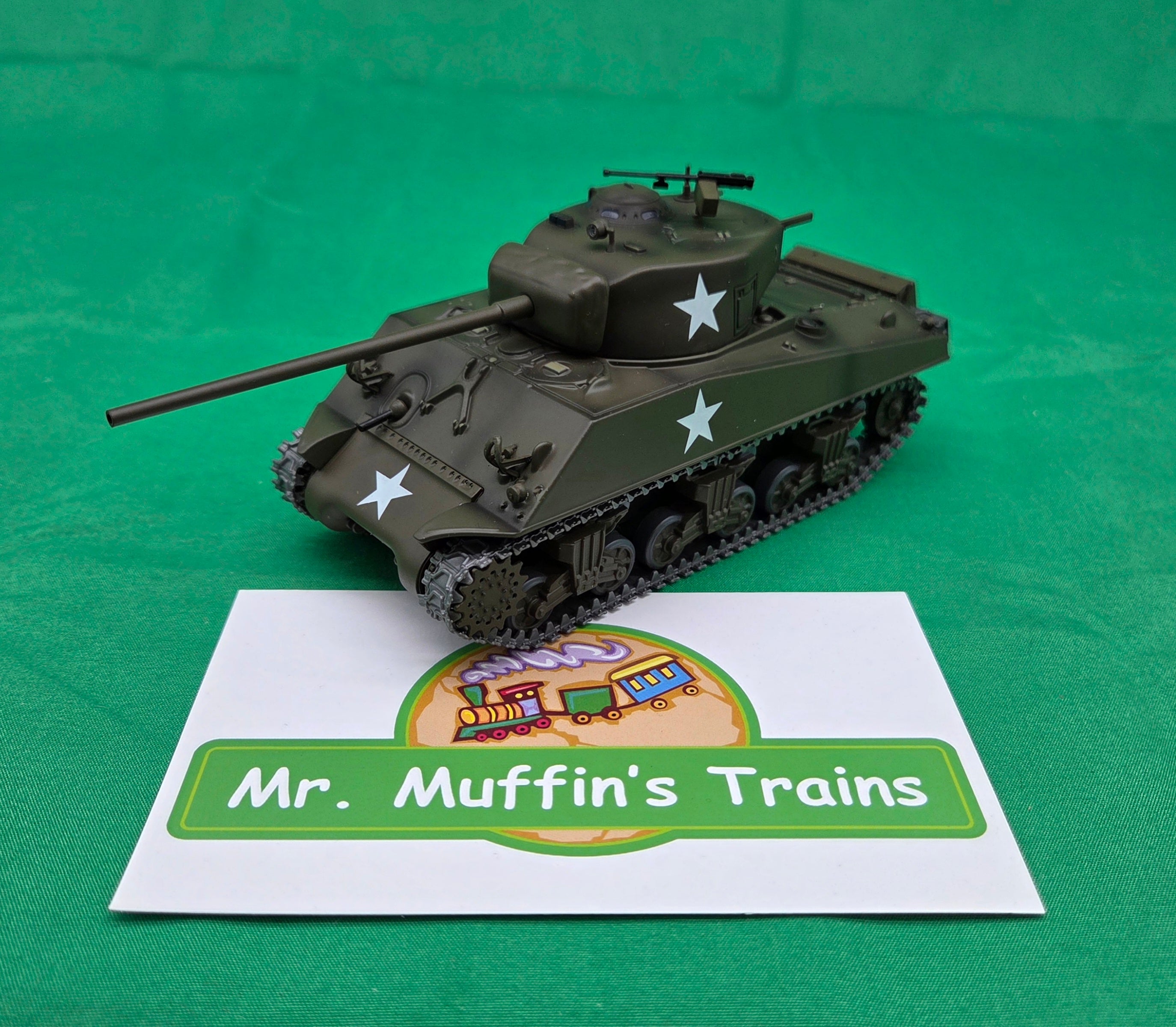 MTH - M4 Sherman Tank (Green) Late WWII - 1/48 Scale
