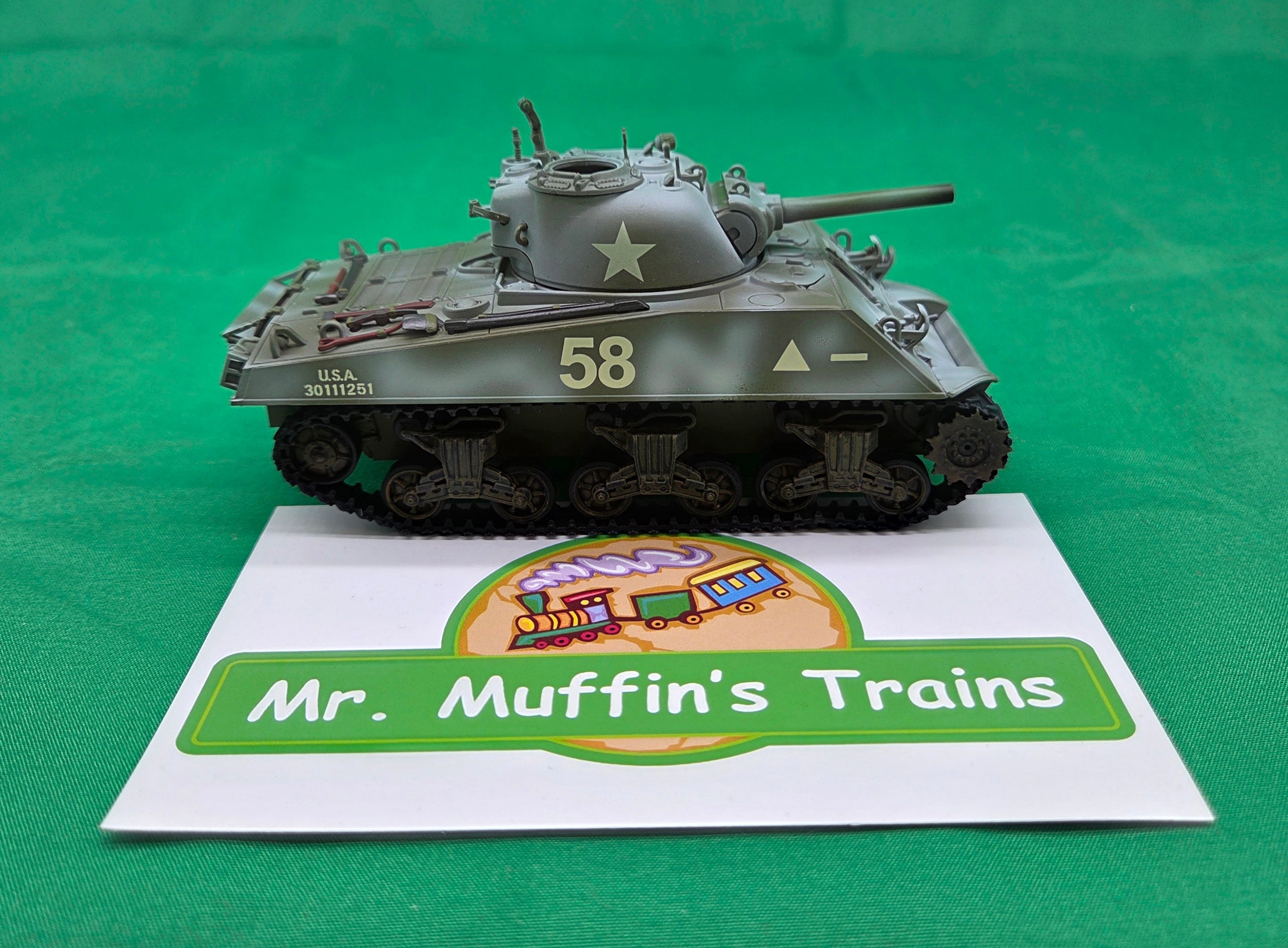 MTH - Sherman Tank (Weathered) 1/48 Scale