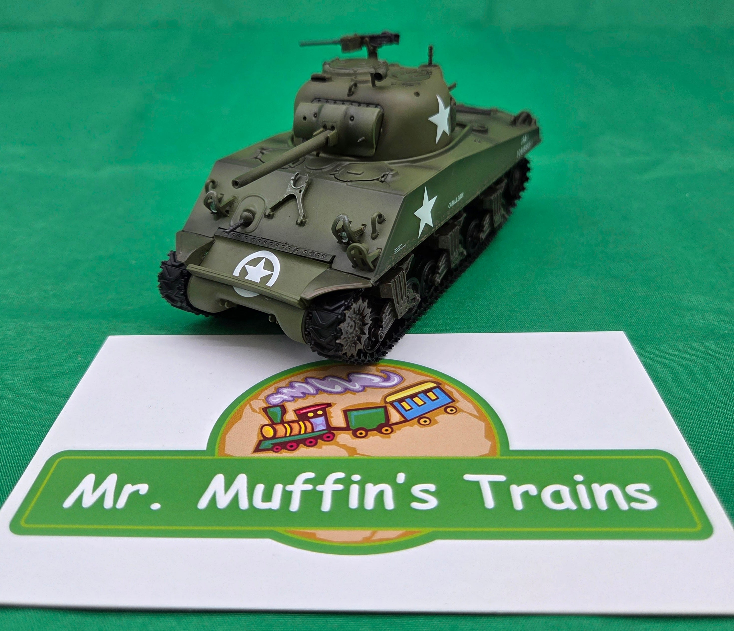 MTH - M4 Sherman Tank (Green) Late WWII - 1/48 Scale