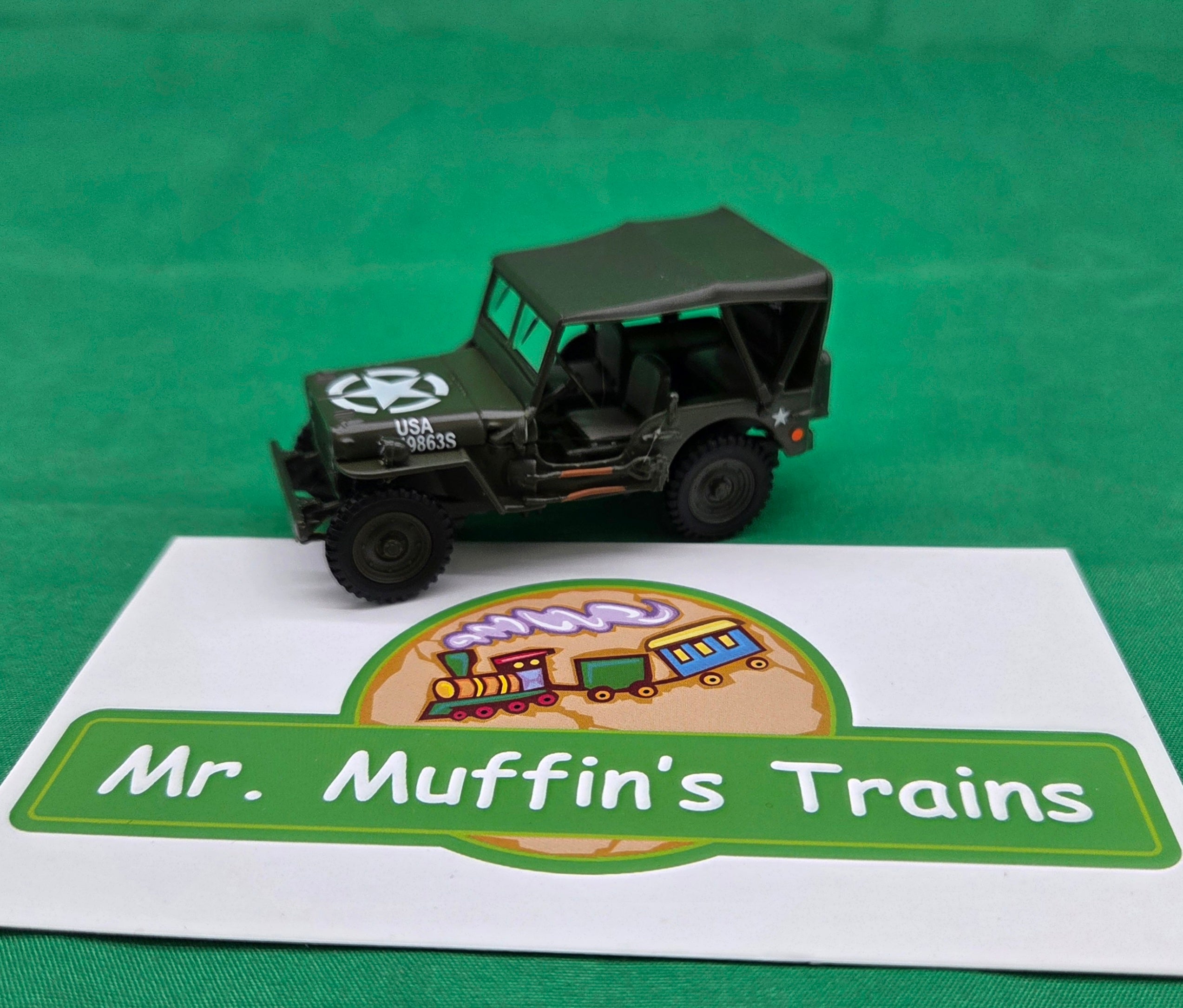 MTH - U.S. Army Willy's Jeep (Green) - 1/48 Scale