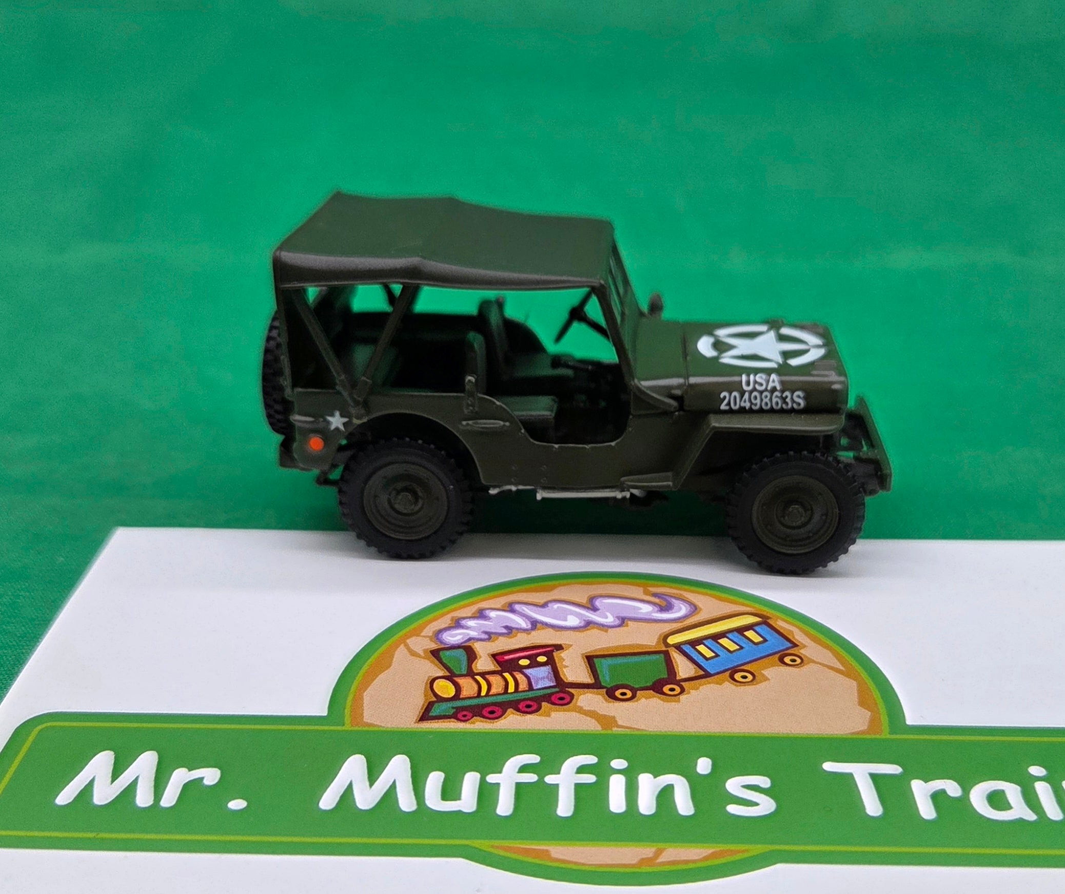 MTH - U.S. Army Willy's Jeep (Green) - 1/48 Scale