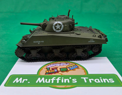 MTH - M4 Sherman Tank (Green) Early WWII - 1/48 Scale