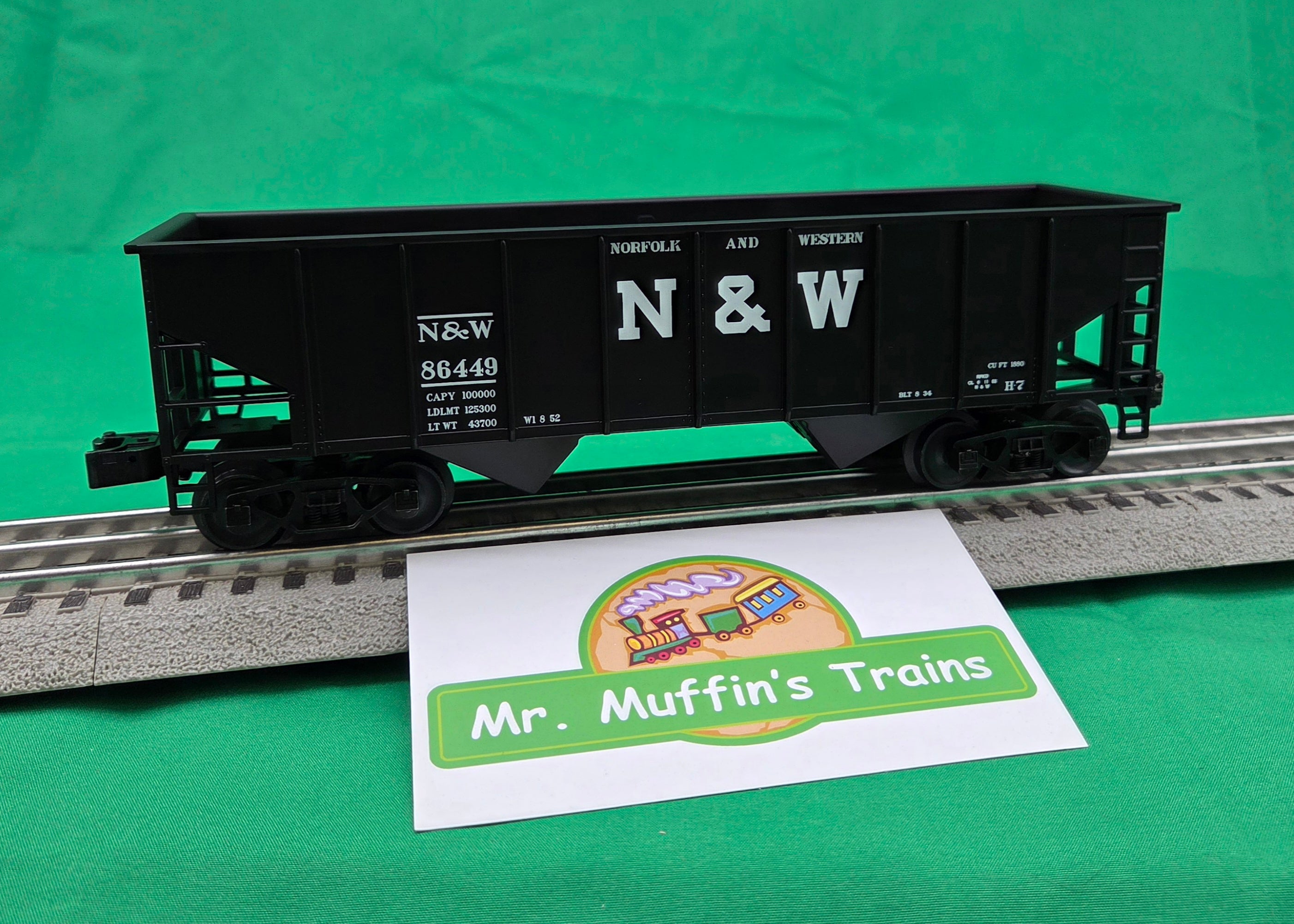 Lionel 2642454 - 2-Bay Hopper Car "Norfolk & Western" #86449