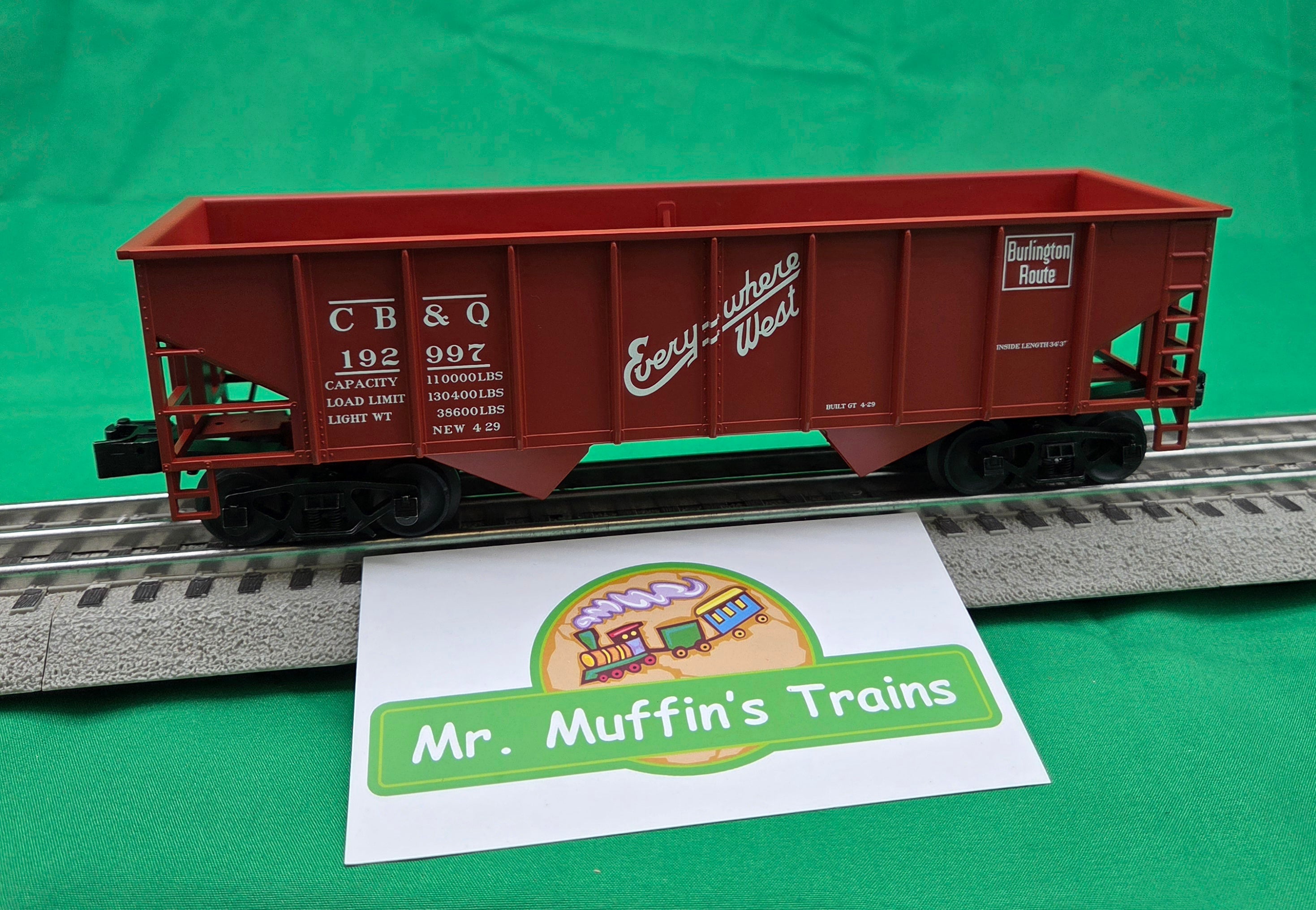 Lionel 2642444 - 2-Bay Hopper Car "Chicago Burlington & Quincy" #192997