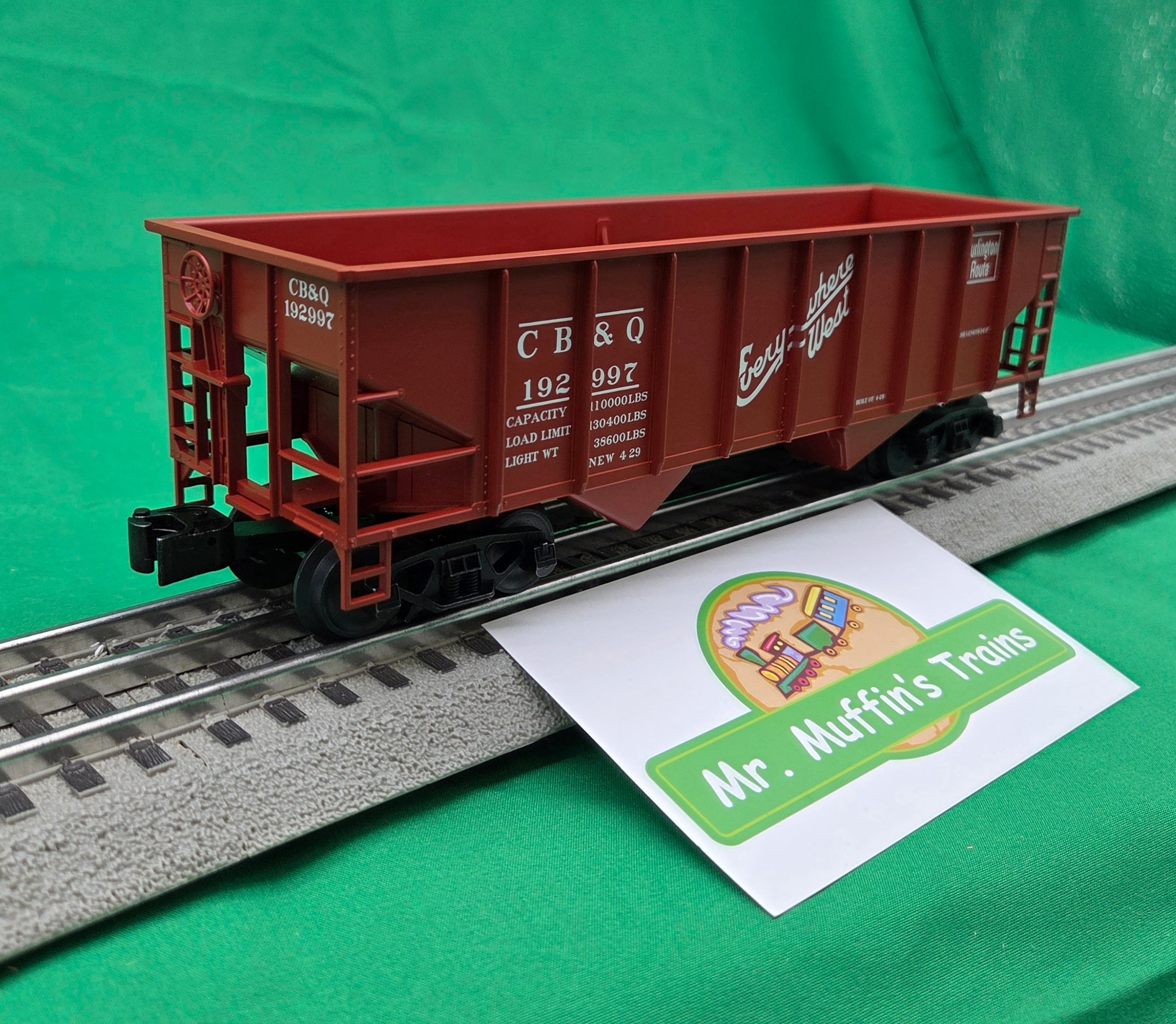 Lionel 2642444 - 2-Bay Hopper Car "Chicago Burlington & Quincy" #192997
