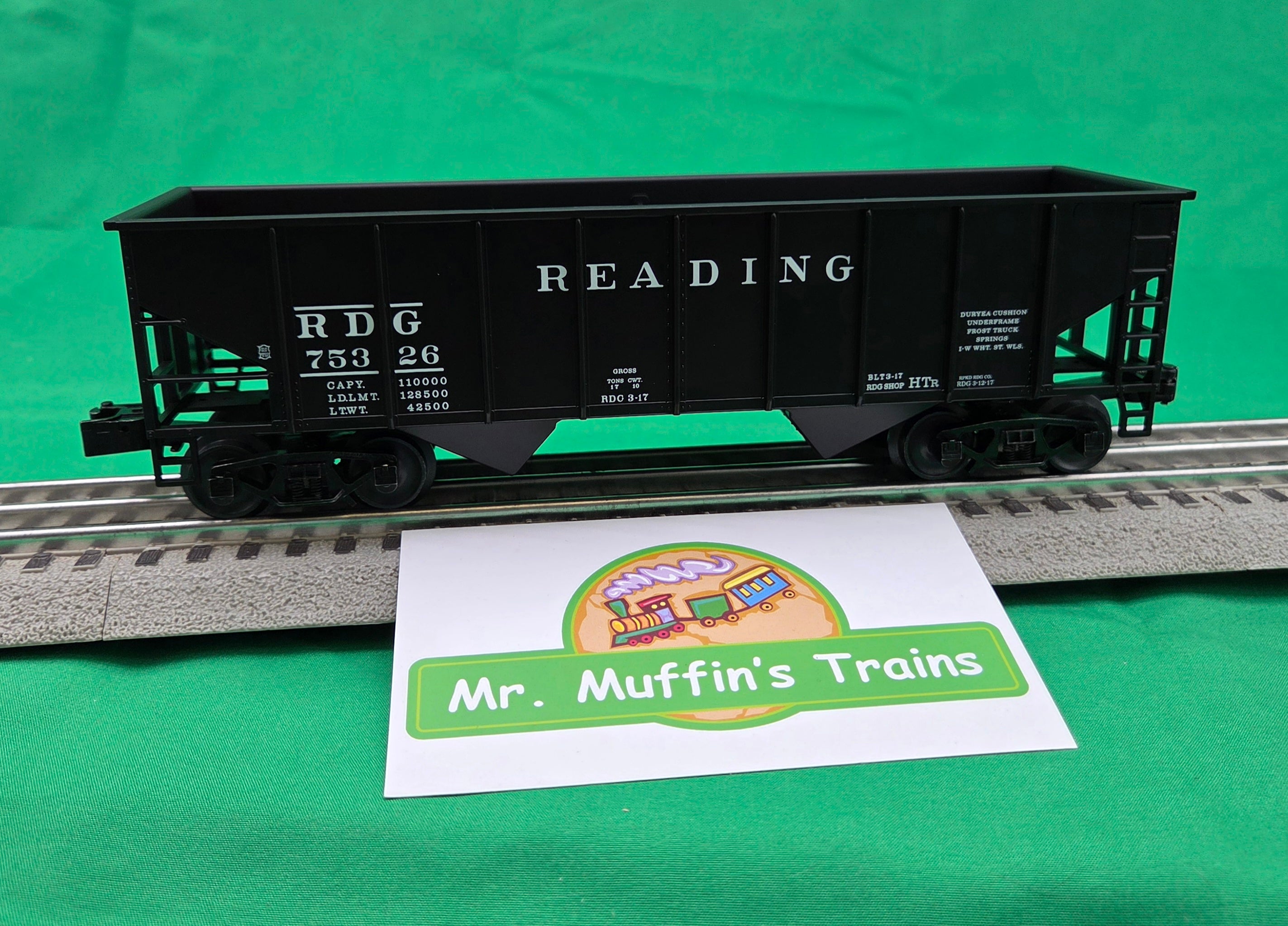 Lionel 2642464 - 2-Bay Hopper Car "Reading" #75326