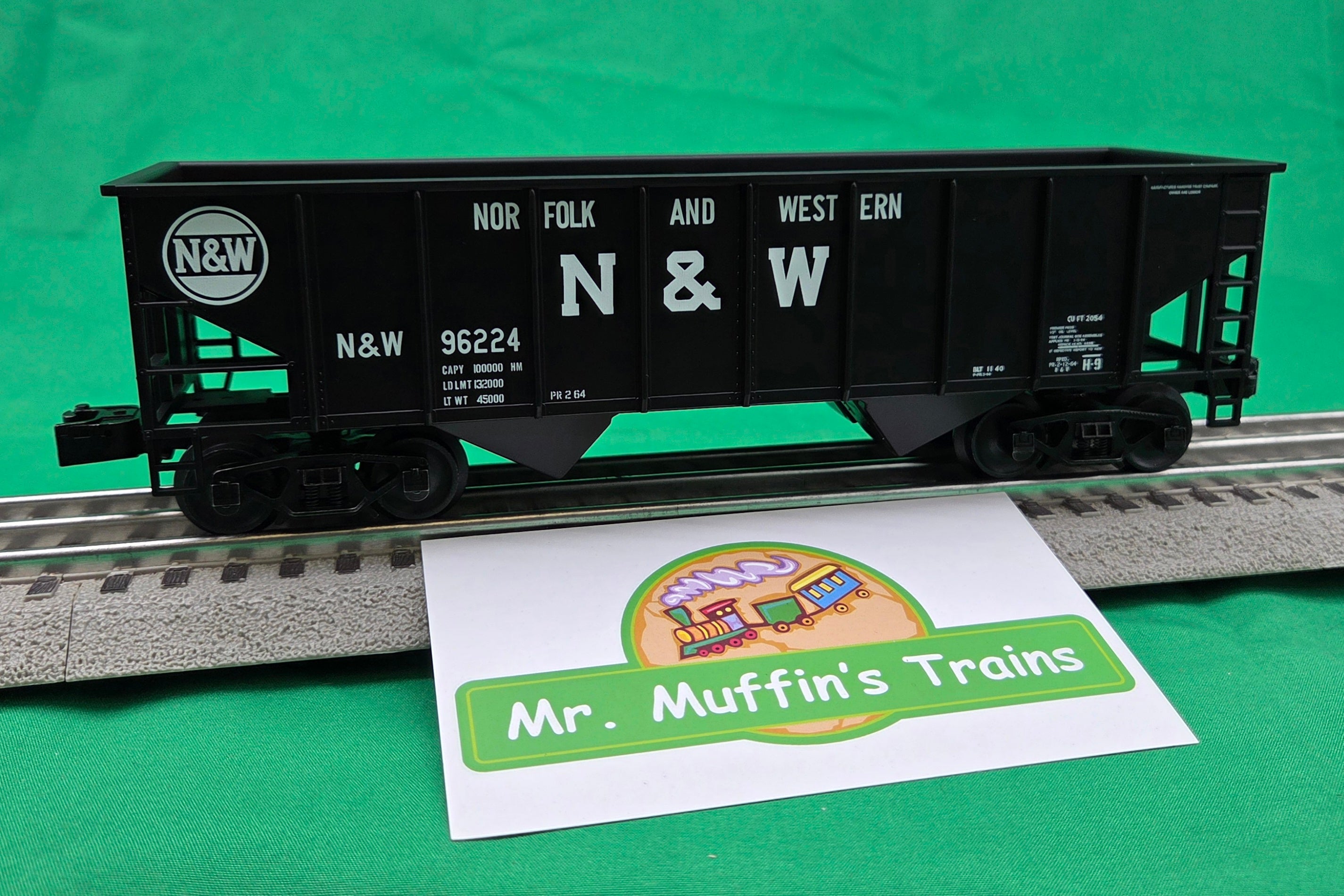Lionel 2642459 - 2-Bay Hopper Car "Norfolk & Western" #96224