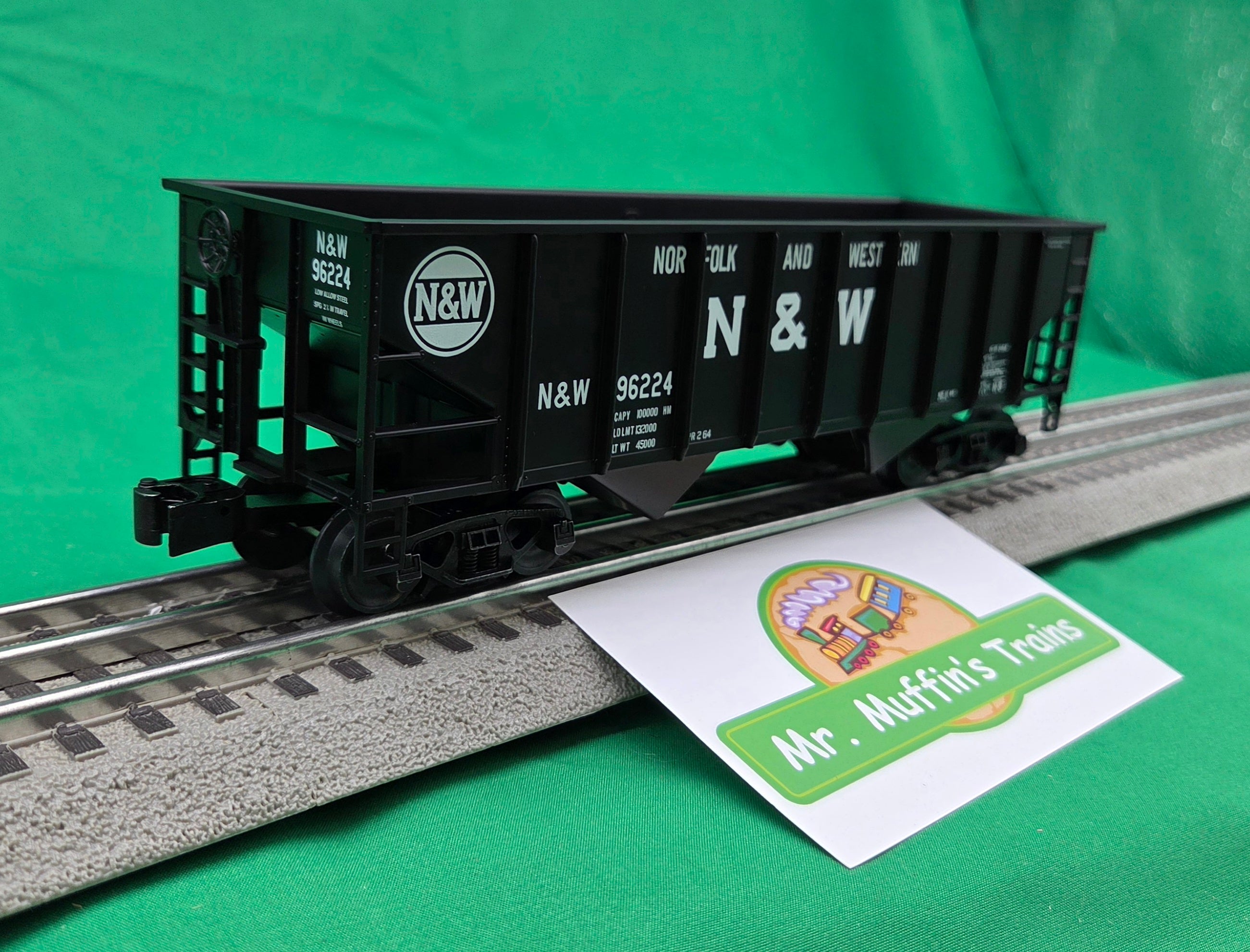 Lionel 2642459 - 2-Bay Hopper Car "Norfolk & Western" #96224