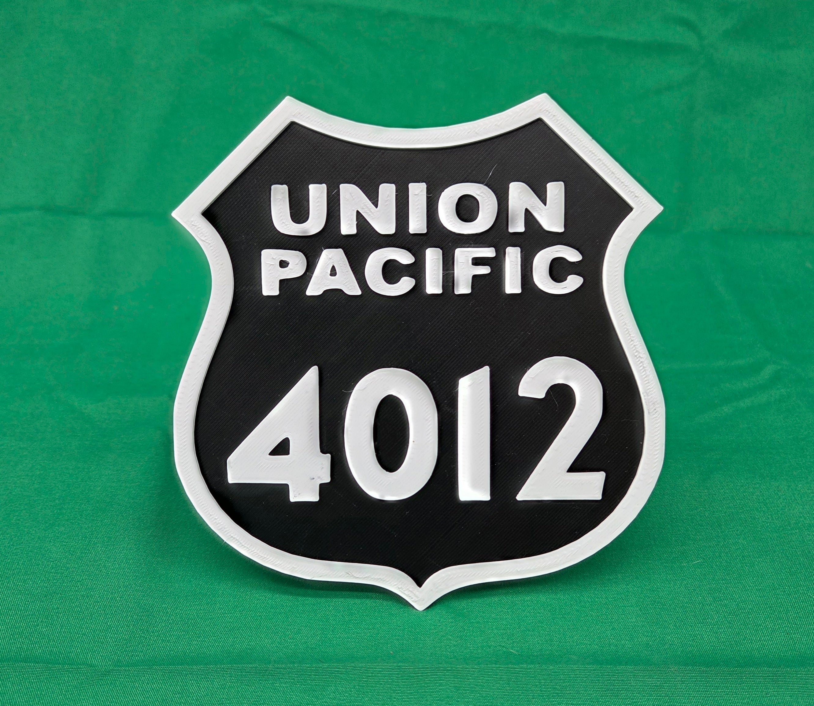 Trackside 3D #63 - 3D Printed Railroad Signs "Union Pacific" (4012)