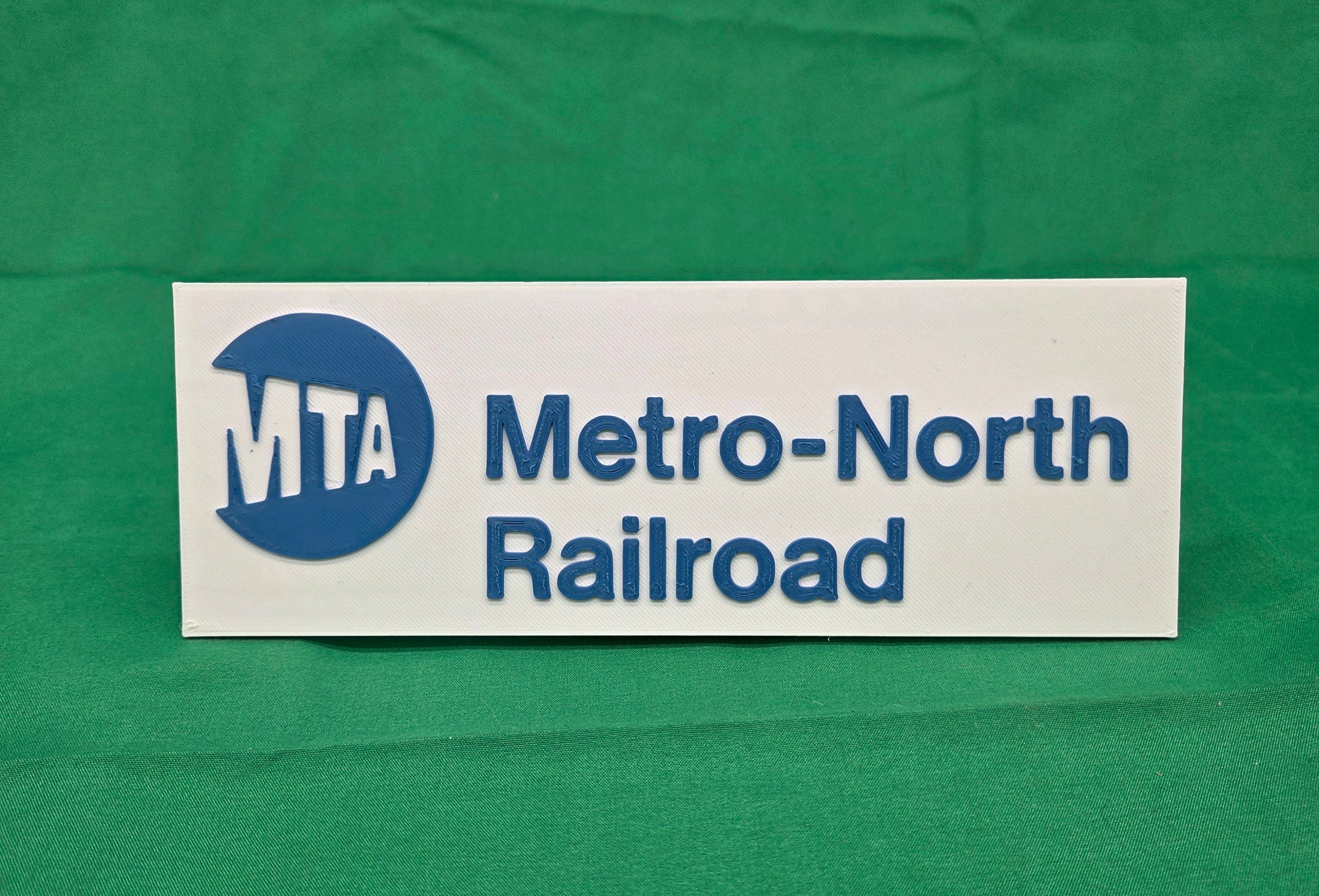 Trackside 3D #64 - 3D Printed Railroad Signs "MTA"