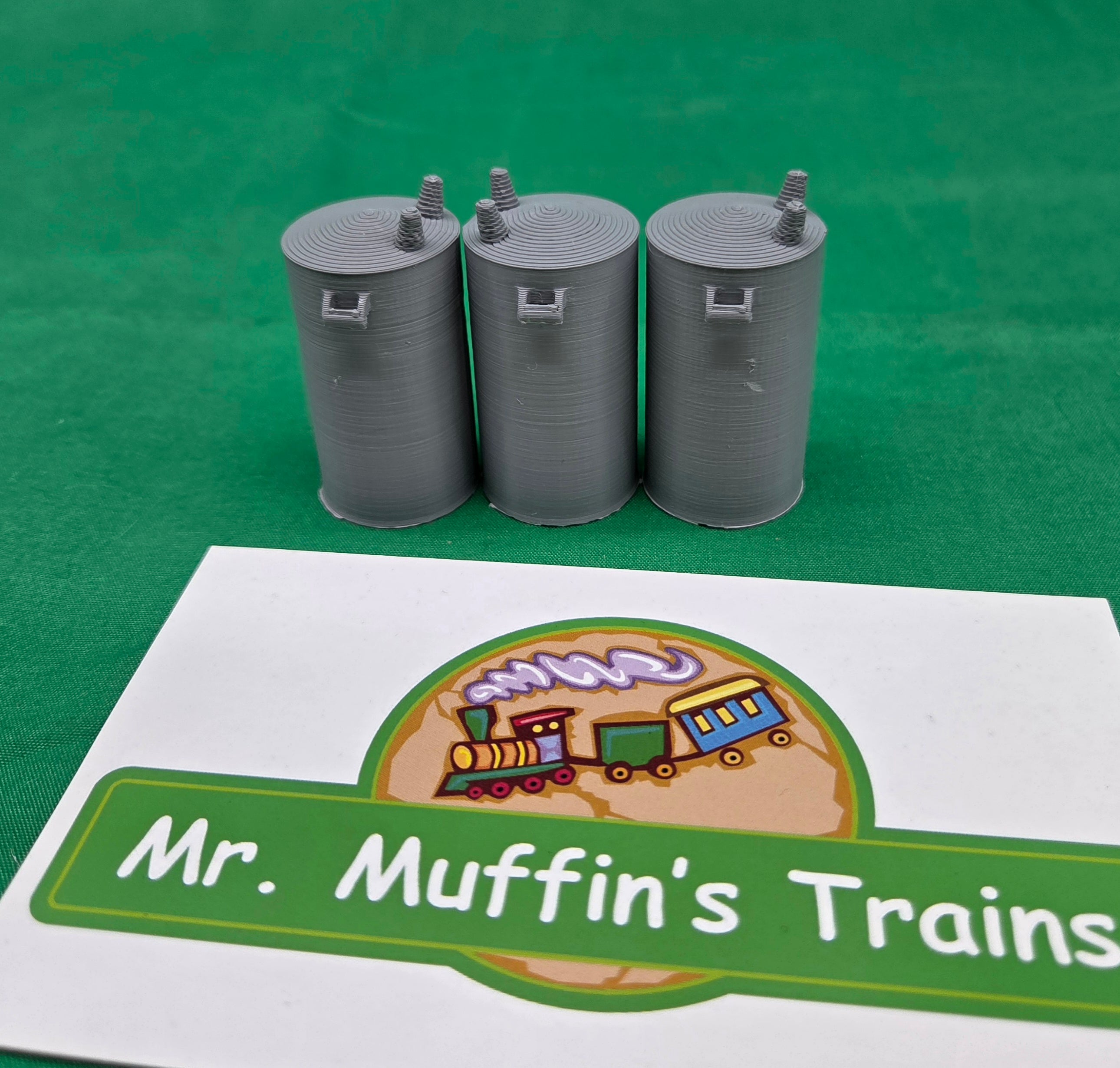 Trackside 3D #L2 - 3D Printed Flat Load - Transformer (3-Pack)