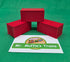 Trackside 3D #L5R - 3D Printed Flat Load - 20' Intermodal Container - Red (3-Pack)