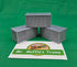 Trackside 3D #L5S - 3D Printed Flat Load - 20' Intermodal Container - Silver (3-Pack)