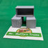 Trackside 3D #L5S - 3D Printed Flat Load - 20' Intermodal Container - Silver (3-Pack)