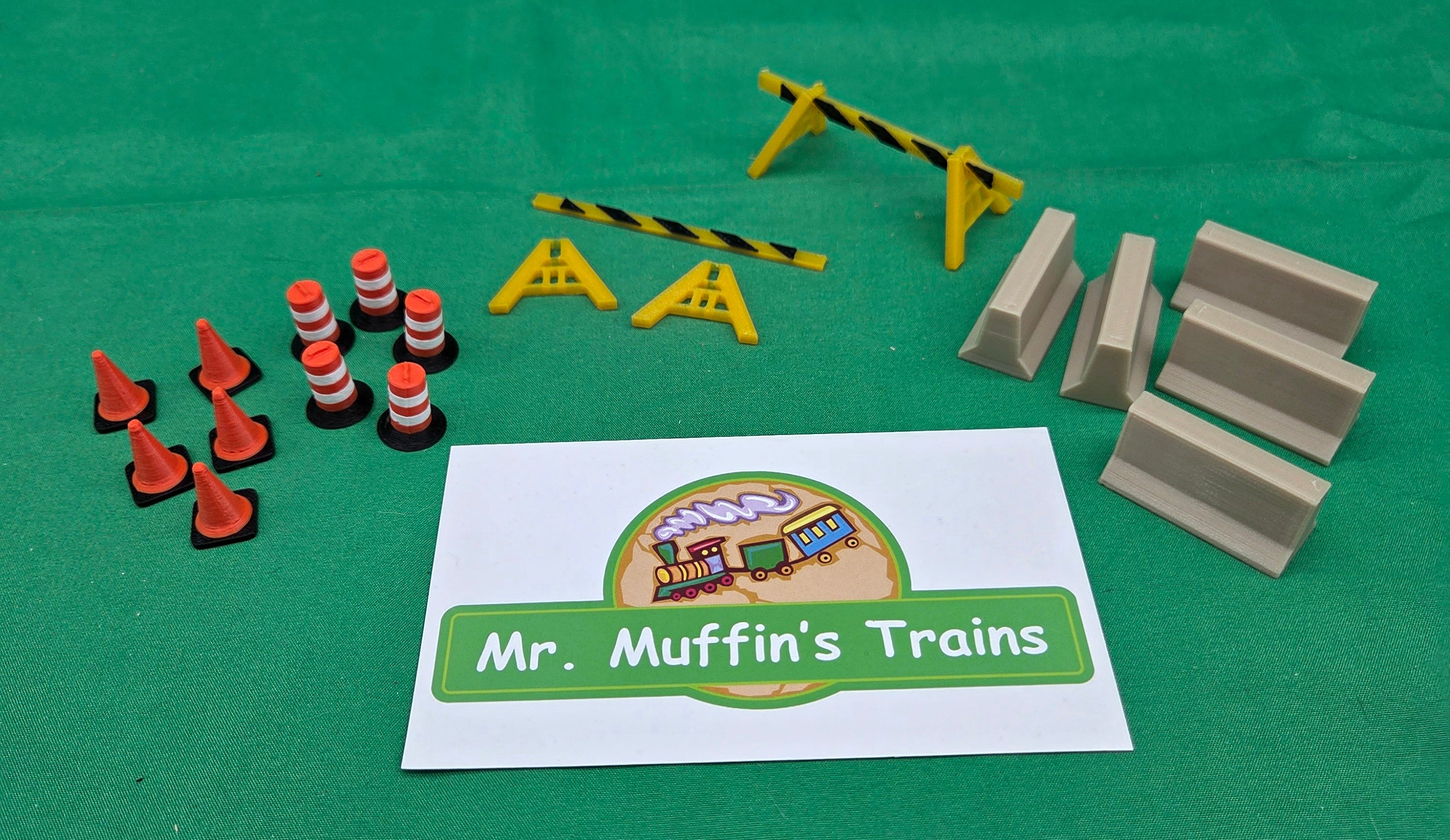 Trackside 3D #CS - 3D Printed - Construction Set (17 Piece)