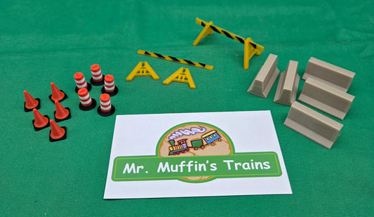 Trackside 3D #CS - 3D Printed - Construction Set (17 Piece)
