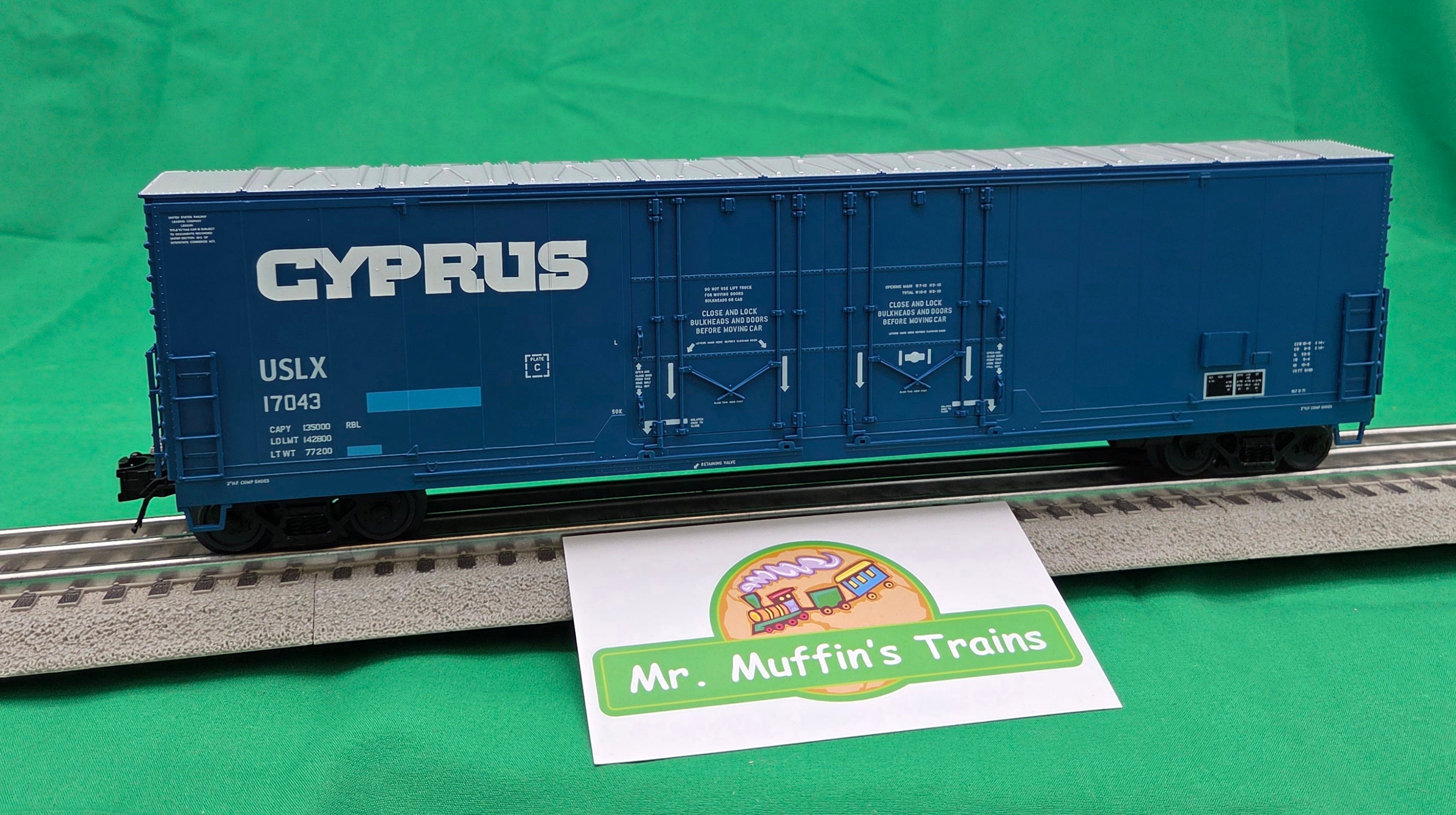 Atlas O 3001984 - Master - 53' Evans Double Plug Door Box Car "USLX" (Cyprus)