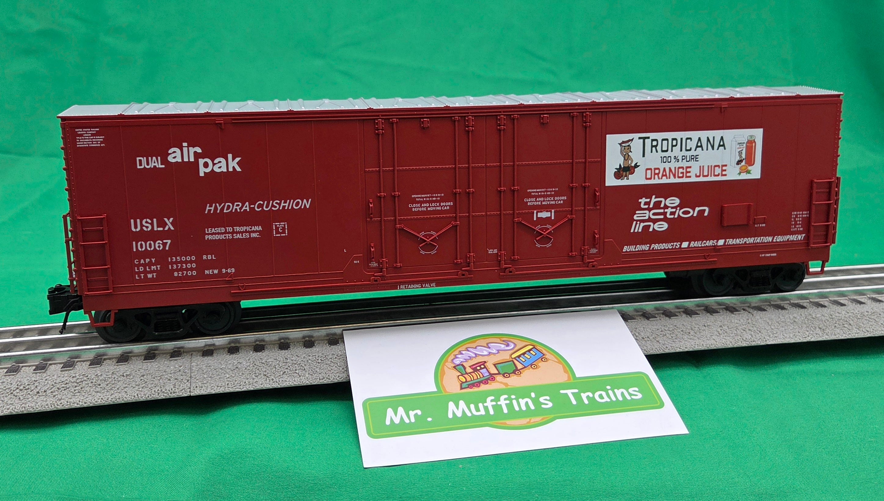 Atlas O 3001985 - Master - 53' Evans Double Plug Door Box Car "USLX" (Tropicana)