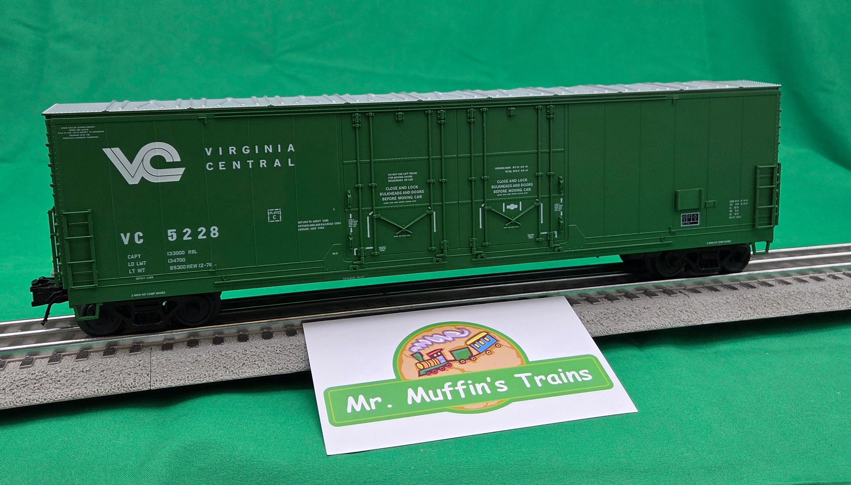 Atlas O 3001988 - Master - 53' Evans Double Plug Door Box Car "Virginia Central"