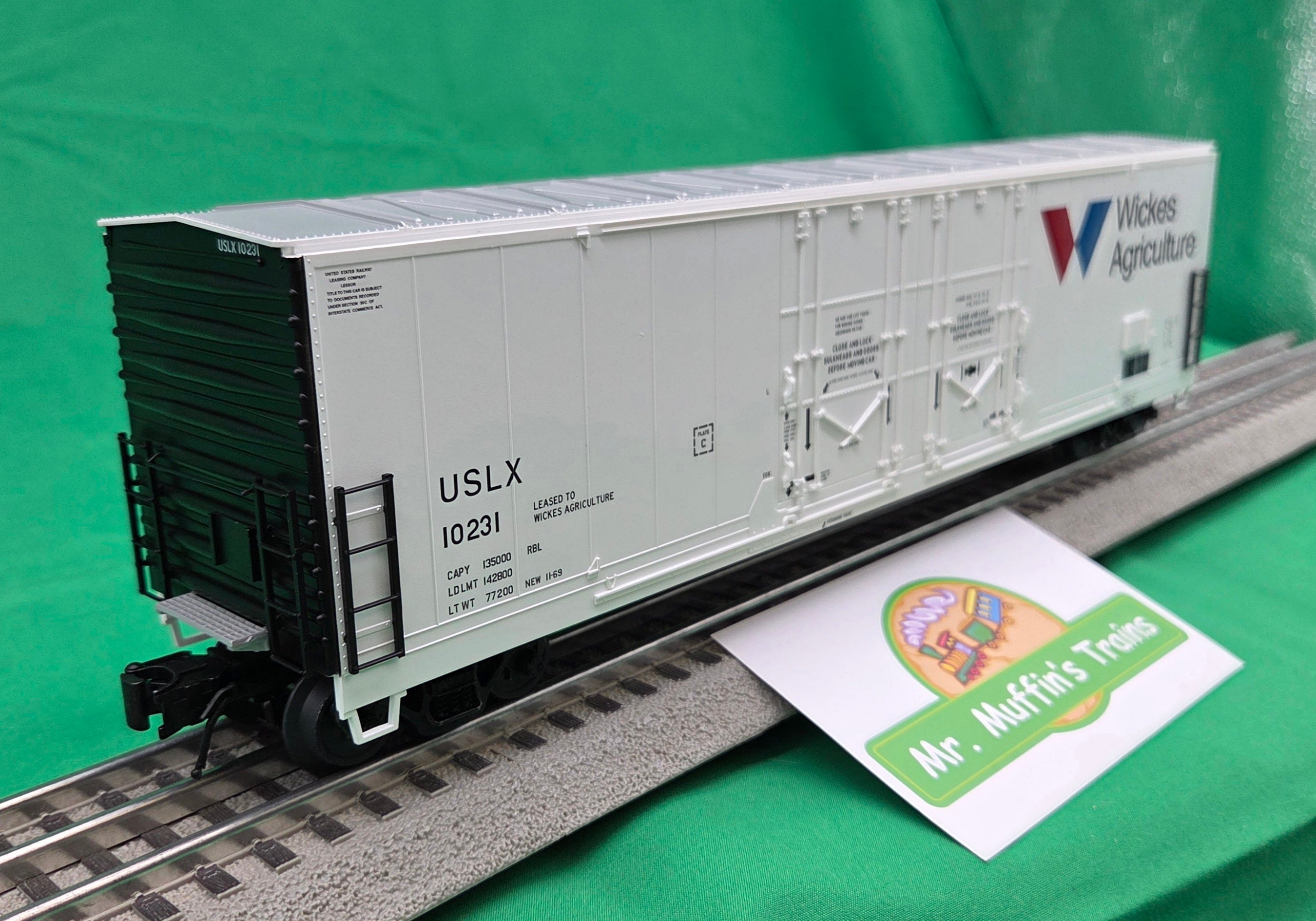 Atlas O 3001987 - Master - 53' Evans Double Plug Door Box Car "USLX" (Wickes Agriculture)