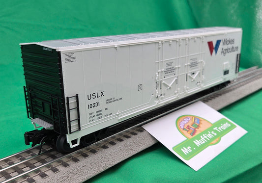 Atlas O 3001987 - Master - 53' Evans Double Plug Door Box Car "USLX" (Wickes Agriculture)